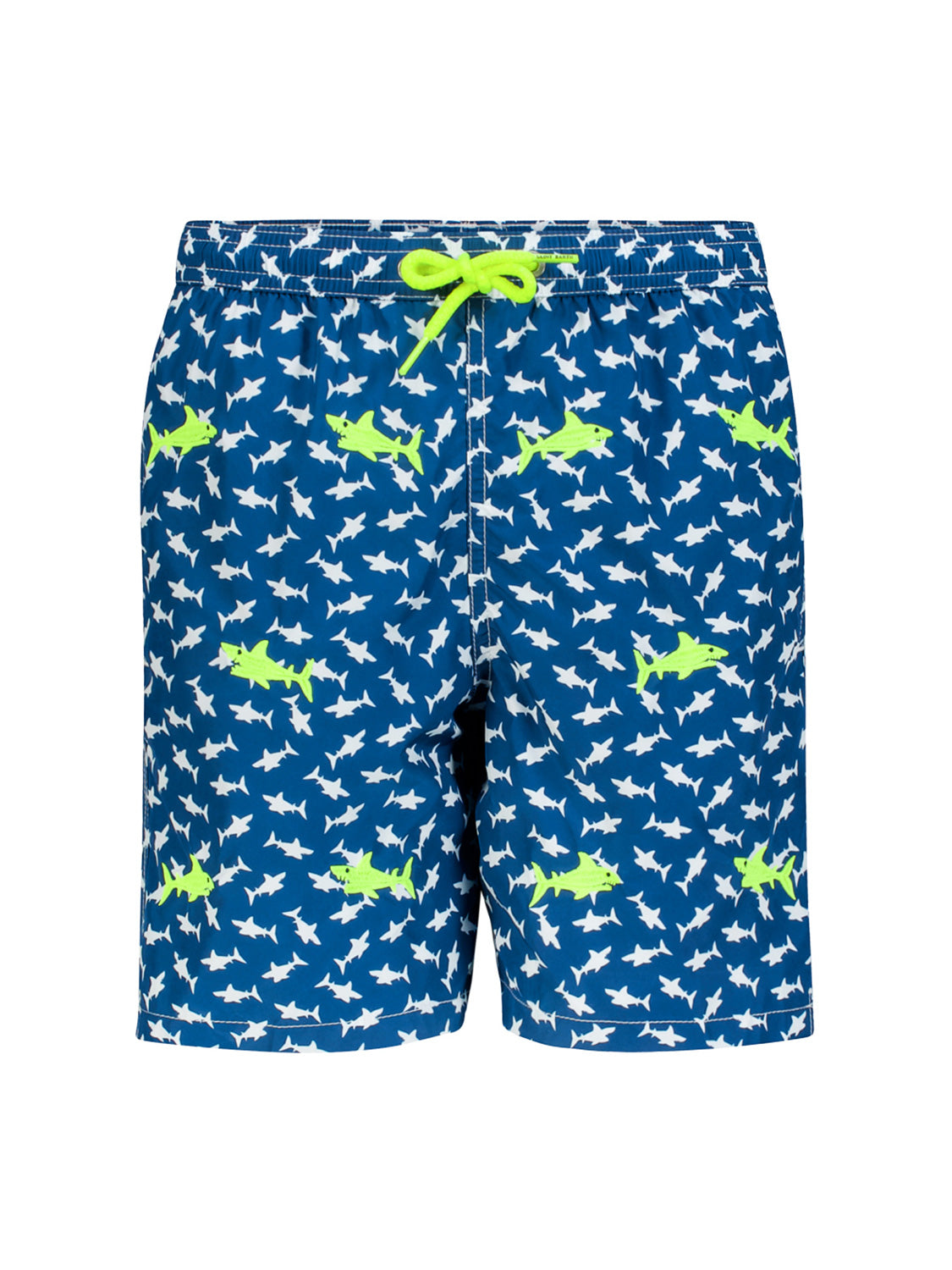 MC2 Saint Barth Kids swim shorts Jean Lighting Embroidery Blue in Blue 1717491766-6905355756-1.jpg | NICKIS.com