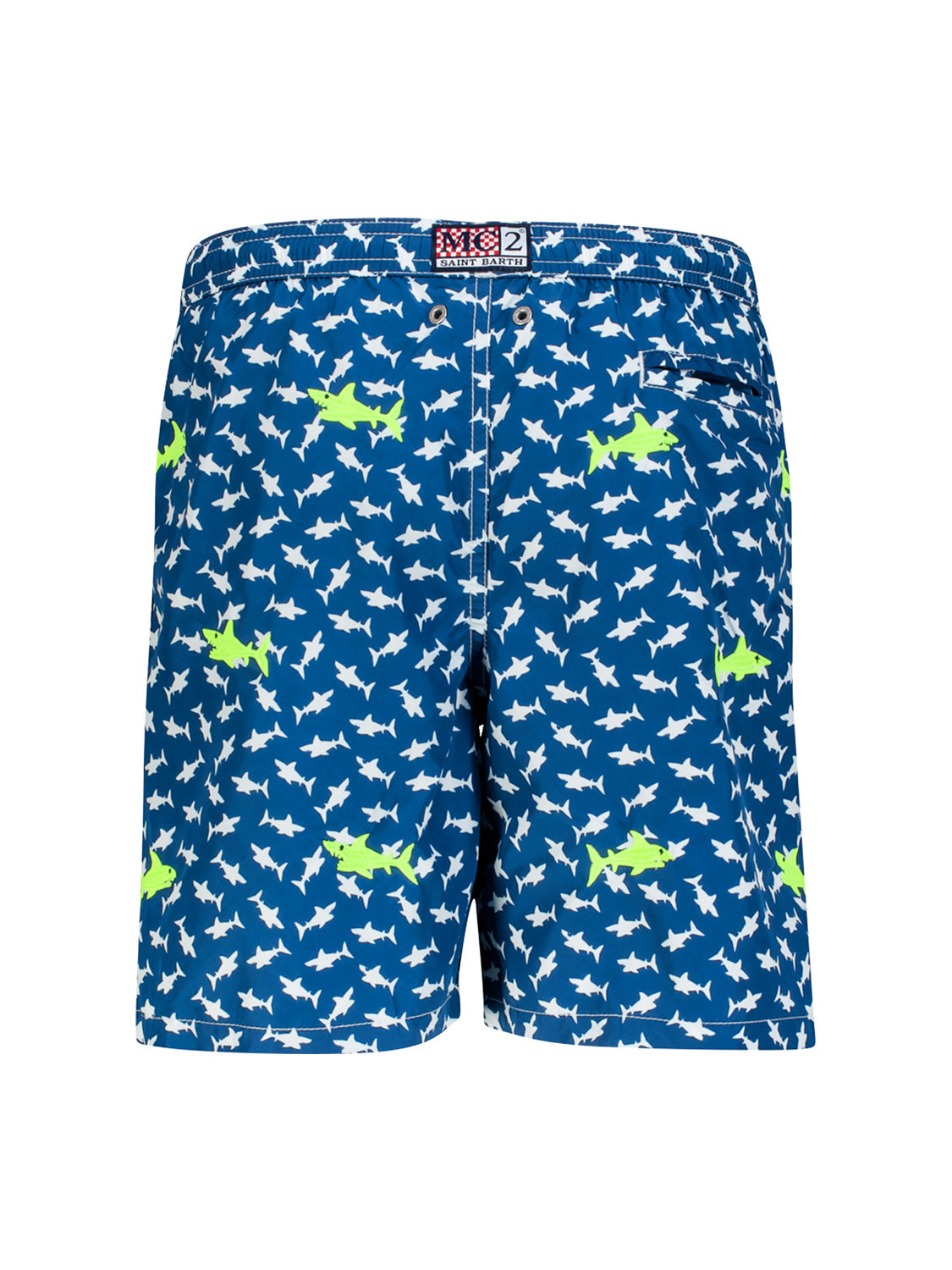 MC2 Saint Barth Kids swim shorts Jean Lighting Embroidery Blue in Blue 1717491767-6905355756-5.jpg | NICKIS.com