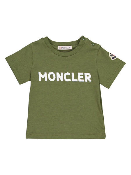 MONCLER 120cm 6y グリーン Tシャツ Moncler Enfant - Boys Green Cotton T-Shirt | Childrensalon