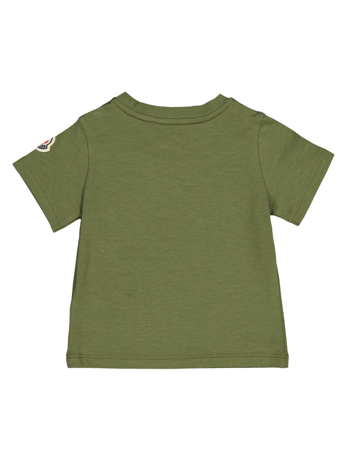 Moncler Enfant Kids t-shirt Olive Green in Olive Green 1718803687-6900000072-4.jpg | NICKIS.com