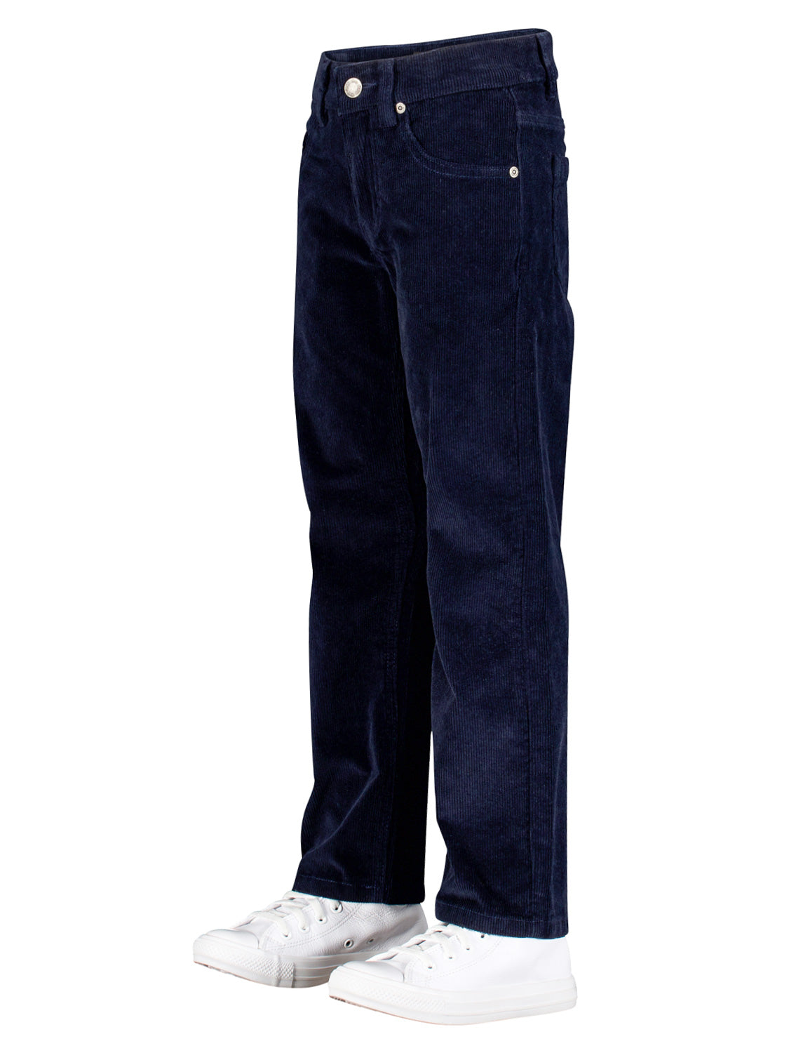 Molo Kids Corduroy Trousers Andy Navy in Navy 1725359408-7009515411-5.jpg | NICKIS.com