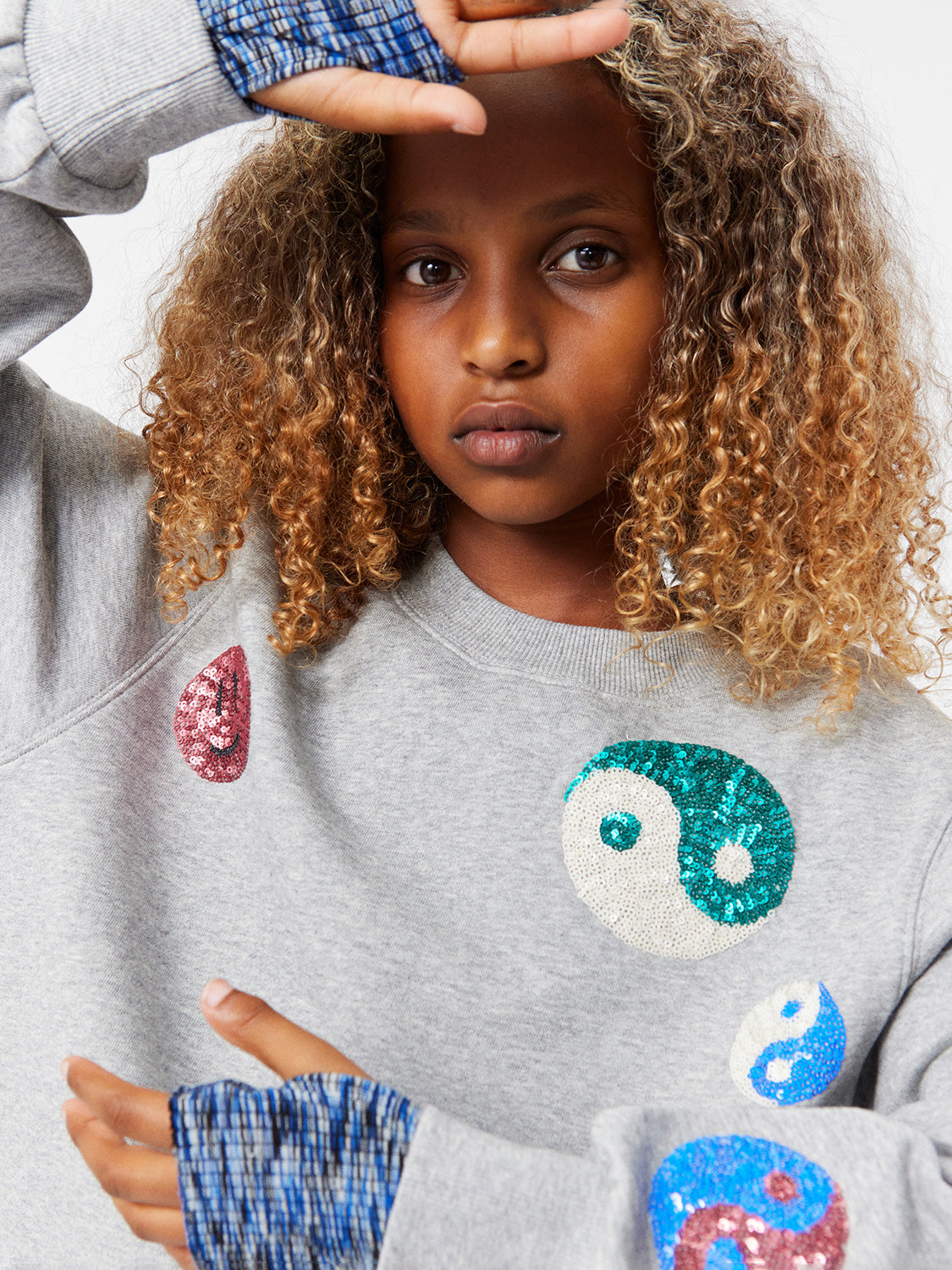 Molo Kids Sweatshirt Marge Grey in Grey 1725447204-7008952037-9.jpg | NICKIS.com