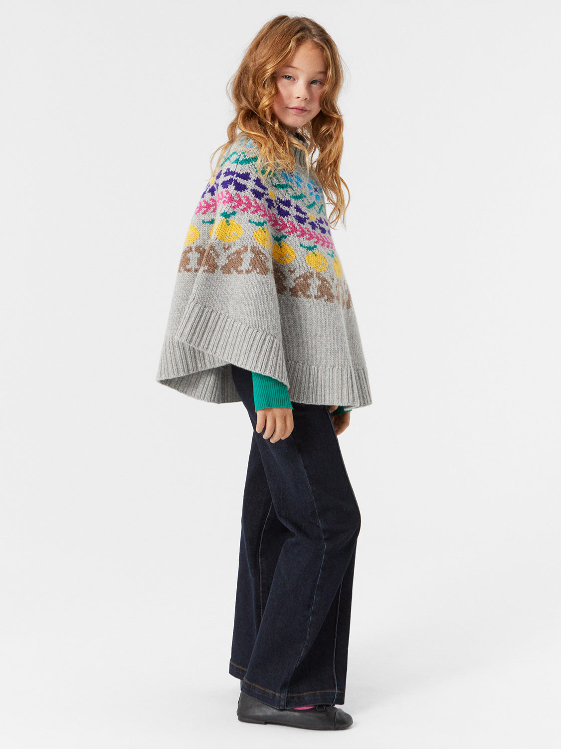 Molo Kids poncho Maslina Grey in Grey 1725447435-7000974936-2.jpg | NICKIS.com