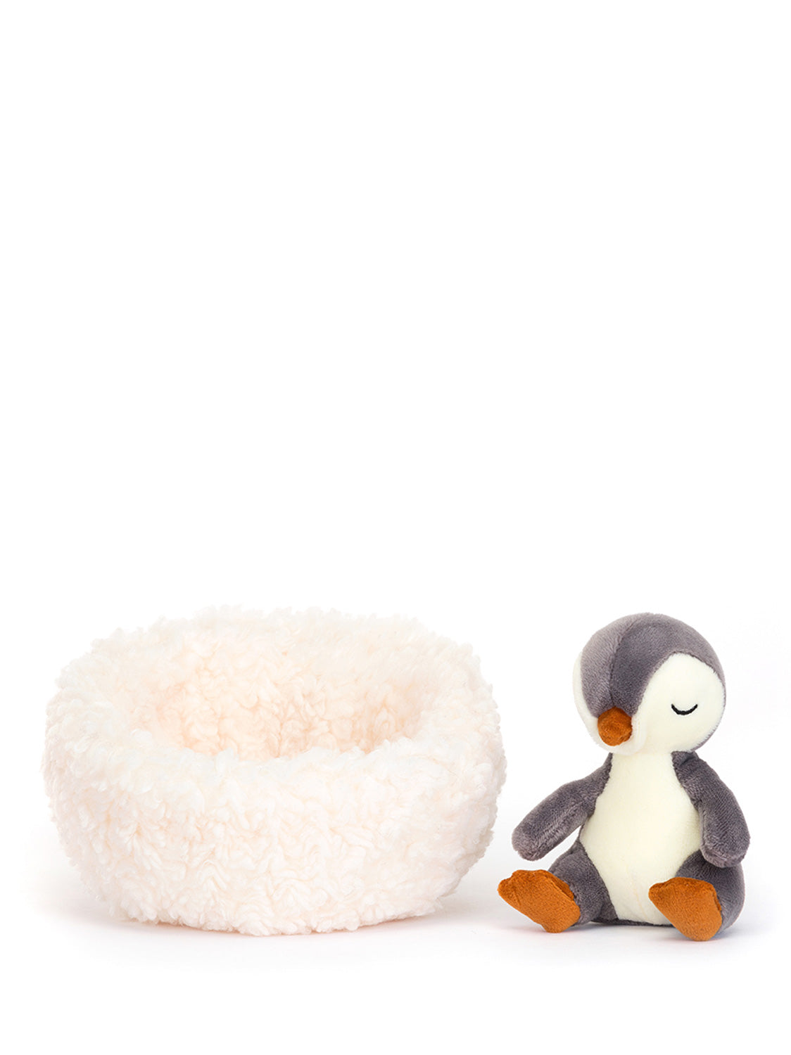 Jellycat Kids stuffed animal Hibernating Penguin White in White 3300008782-1.jpg | NICKIS.com