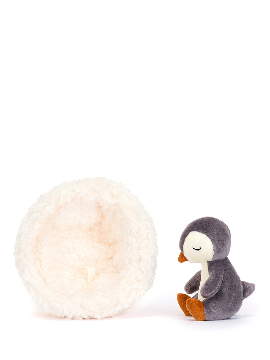 Jellycat Kids stuffed animal Hibernating Penguin White in White 3300008782-3.jpg | NICKIS.com