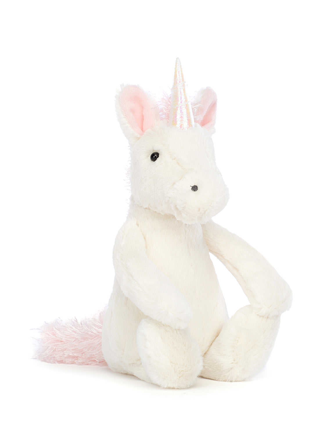 Jellycat Kids stuffed animal Bashful Unicorn Original White in White 3300087674-1.jpg | NICKIS.com