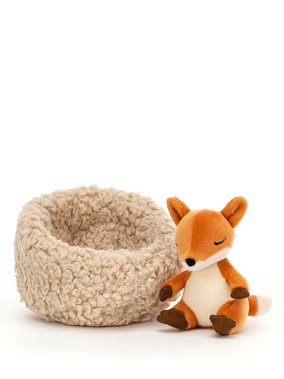 Jellycat Kids stuffed animal Hibernating Fox Beige in Beige 3300891737-1.jpg | NICKIS.com