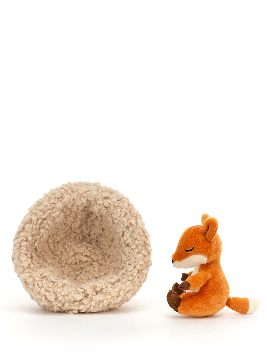 Jellycat Kids stuffed animal Hibernating Fox Beige in Beige 3300891737-3.jpg | NICKIS.com