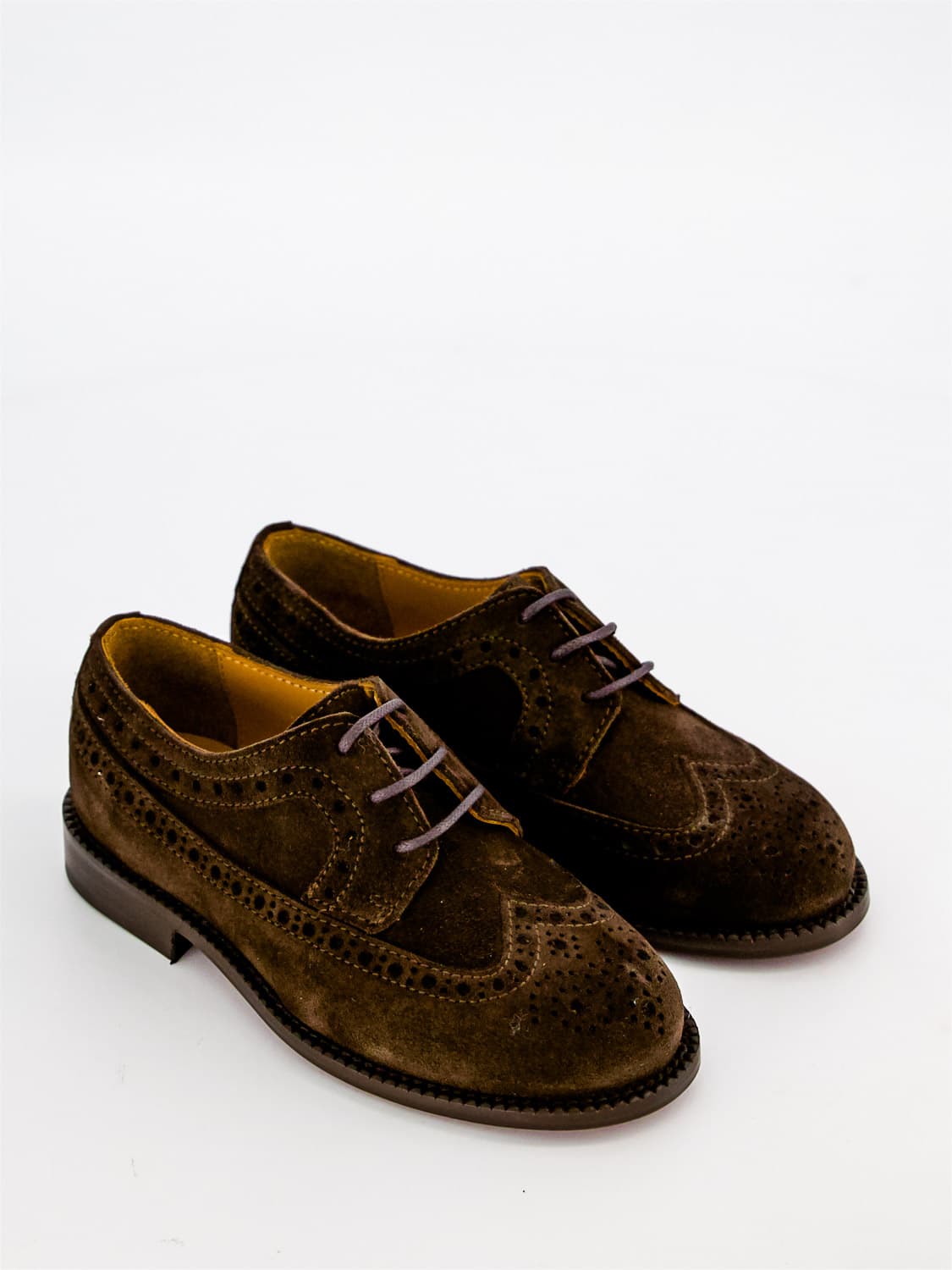 Gallucci Kids Derby Shoes Brown in Brown 3307440121-8.jpg | NICKIS.com