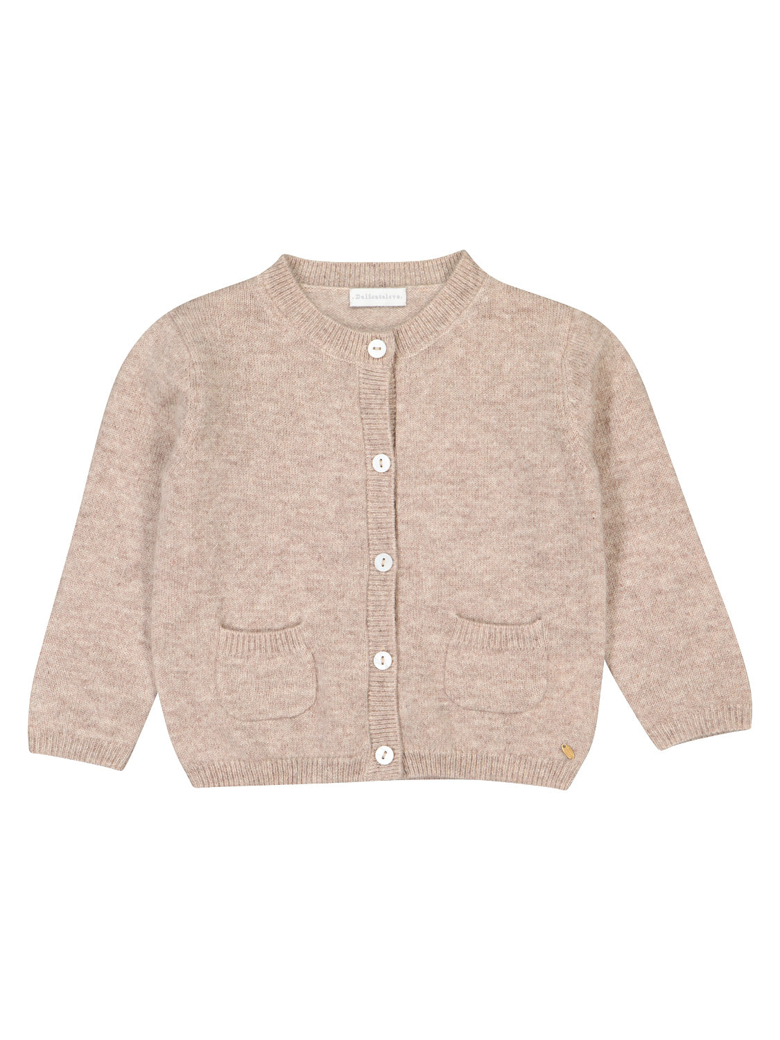 Delicate Love Kids Cashmere cardigan Pauli Beige in Beige 3308473274-1.jpg | NICKIS.com