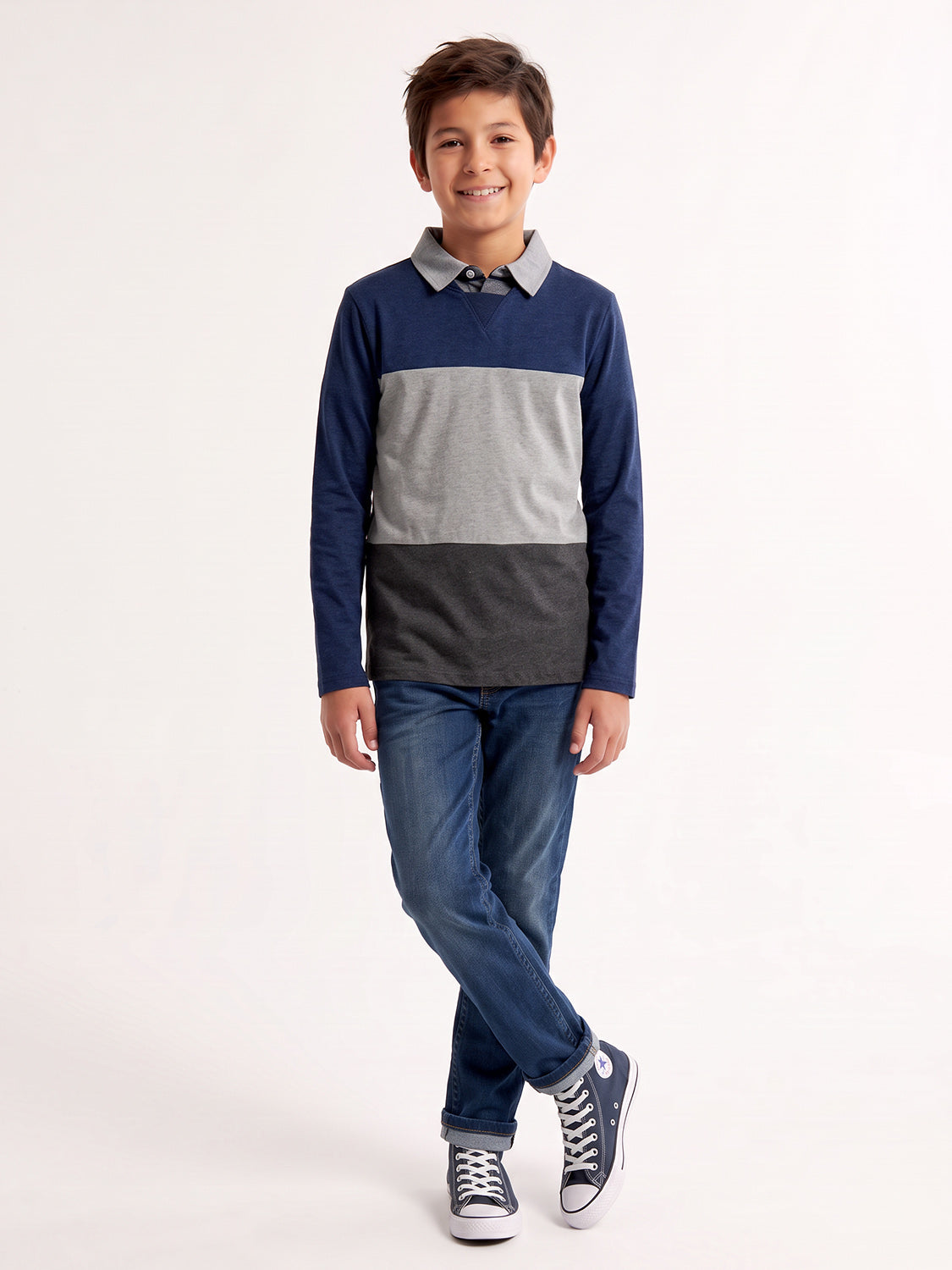 Longsleeve Blau