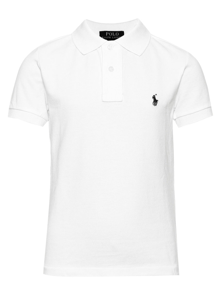 Polo Ralph Lauren Kids Polo Shirt Custom Fit White in White 554774332-1-.jpg | NICKIS.com