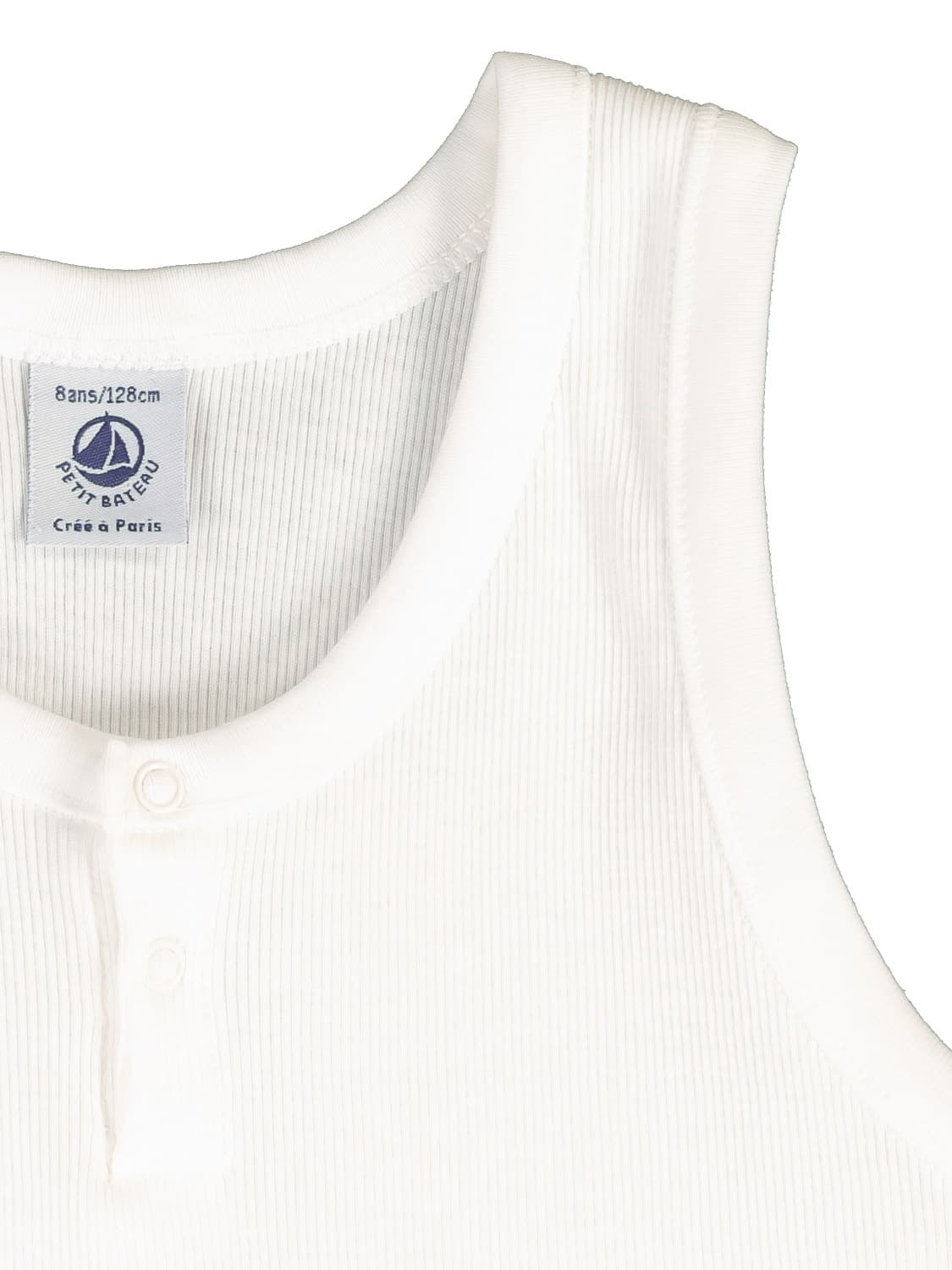 Petit Bateau Kids undershirt White in White 6302187879-8.jpg | NICKIS.com