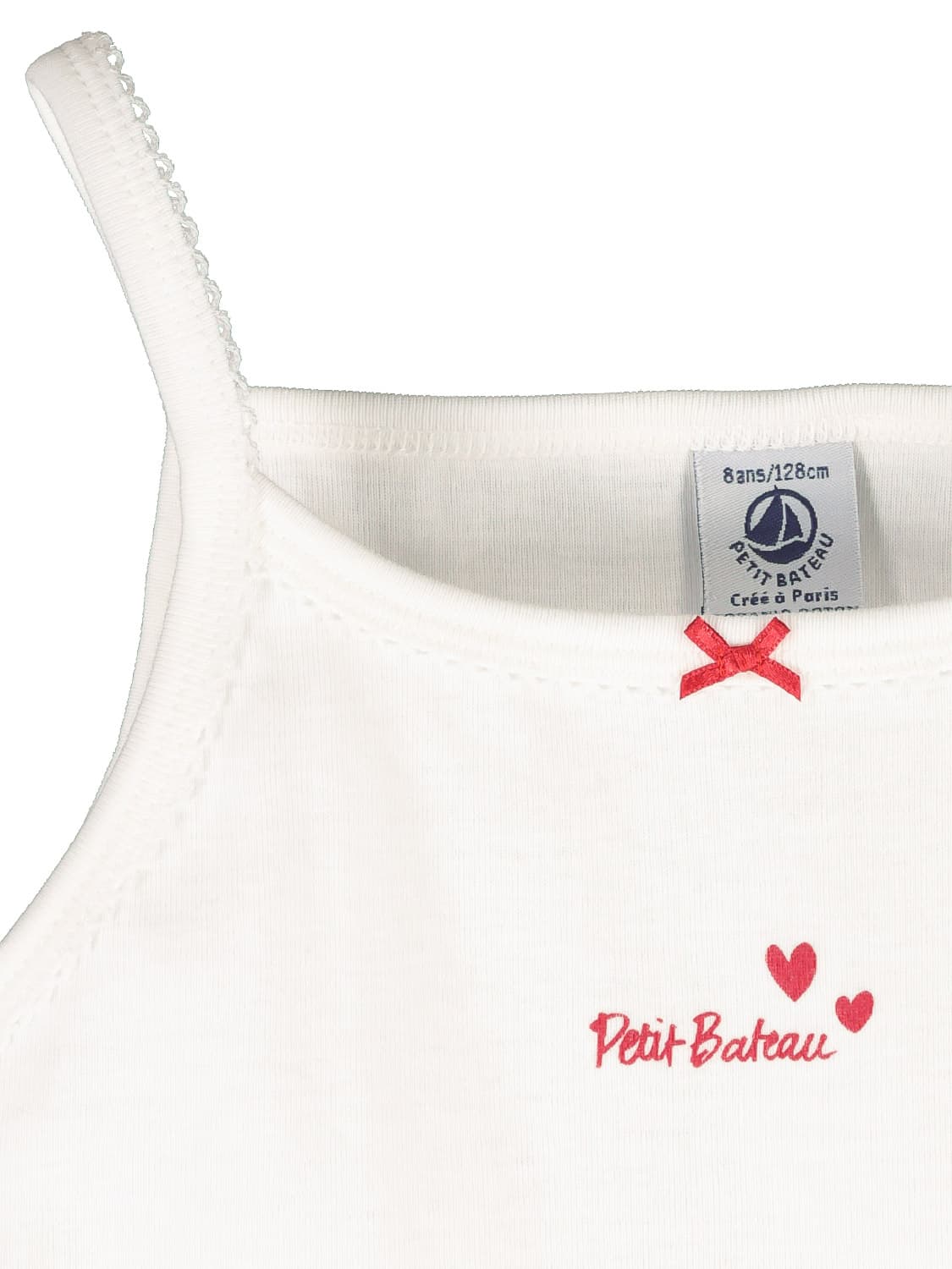 Petit Bateau Kids undershirt White in White 6304308387-8.jpg | NICKIS.com