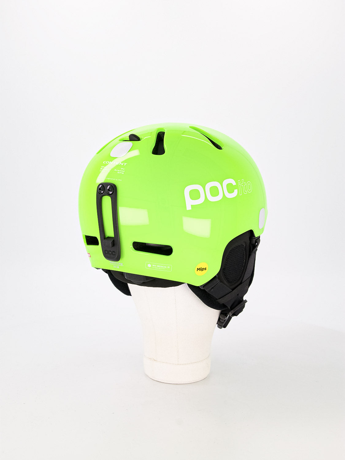 POC Kids ski helmet POCito Fornix MIPS Neon in Neon 6403473618-4.jpg | NICKIS.com