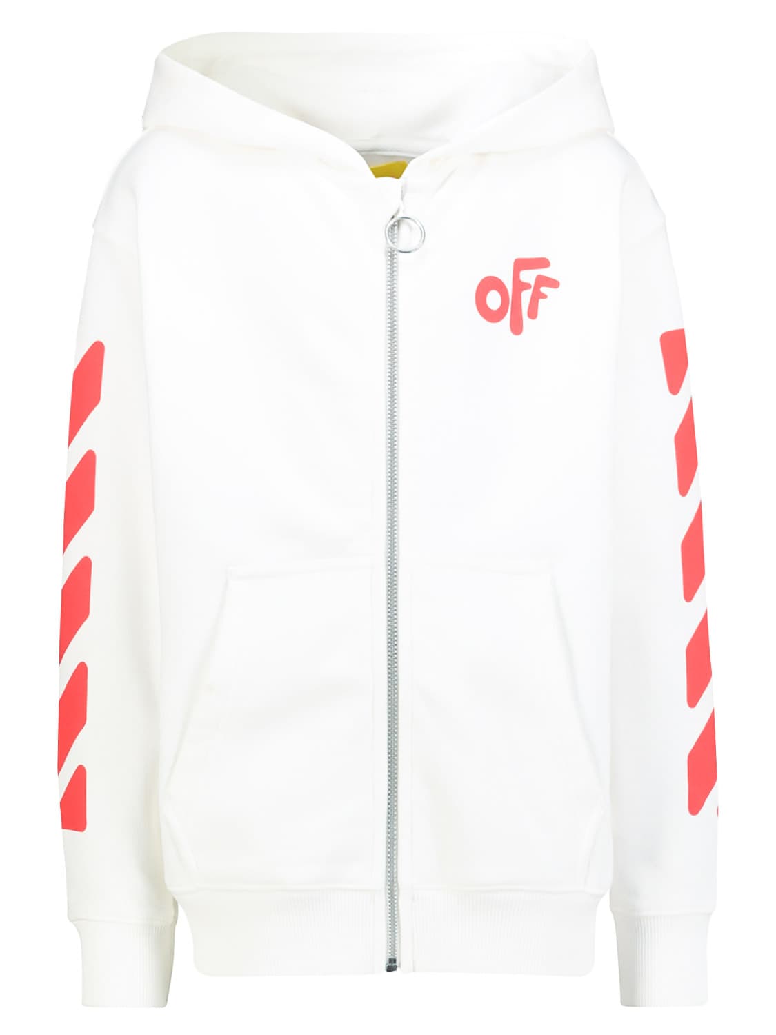 Off-White Kids Kids Sweat Jacket White in White 6403490339-1.jpg | NICKIS.com