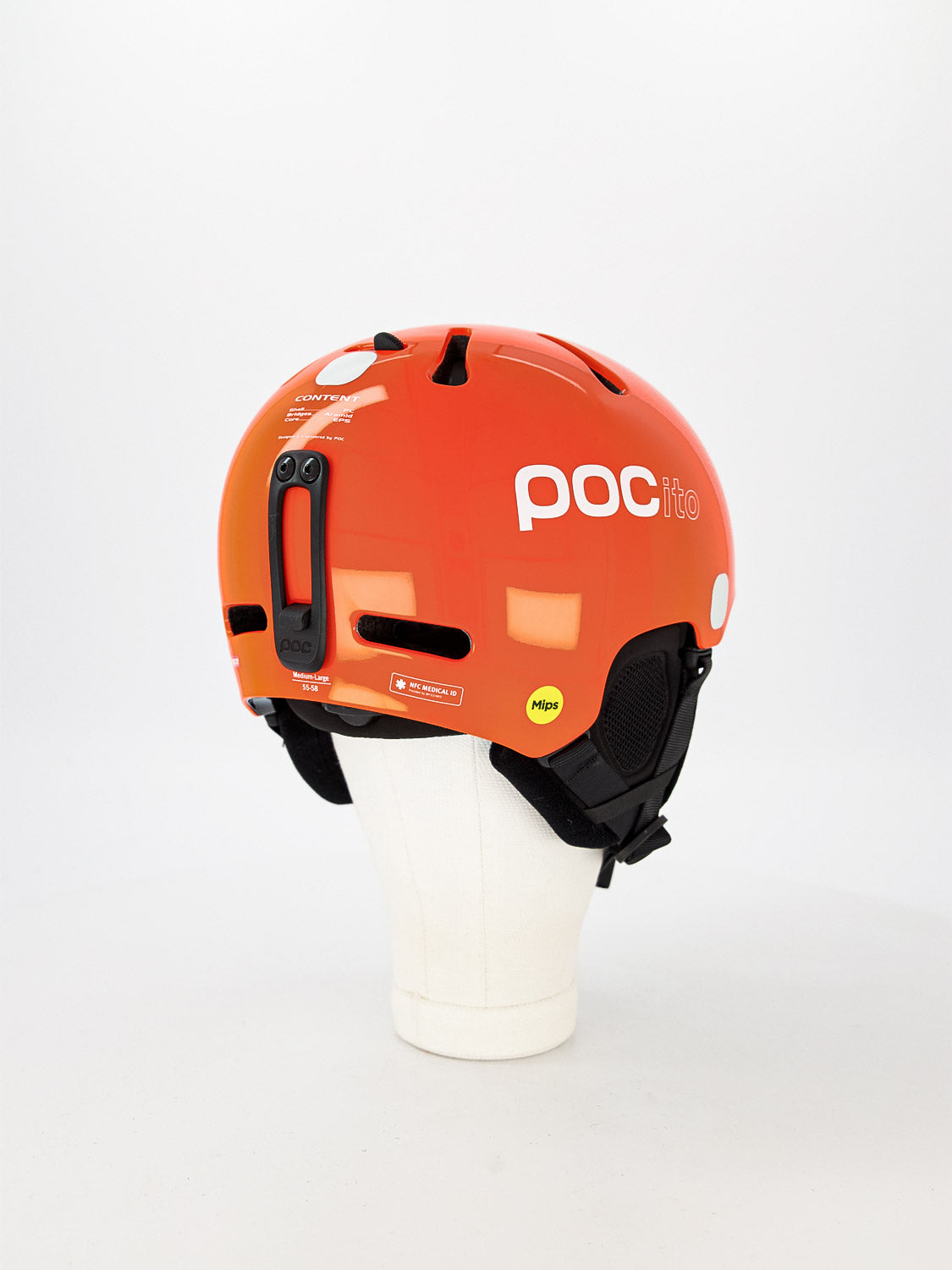 POC Kids ski helmet POCito Fornix MIPS Neon in Neon 6404781248-4.jpg | NICKIS.com