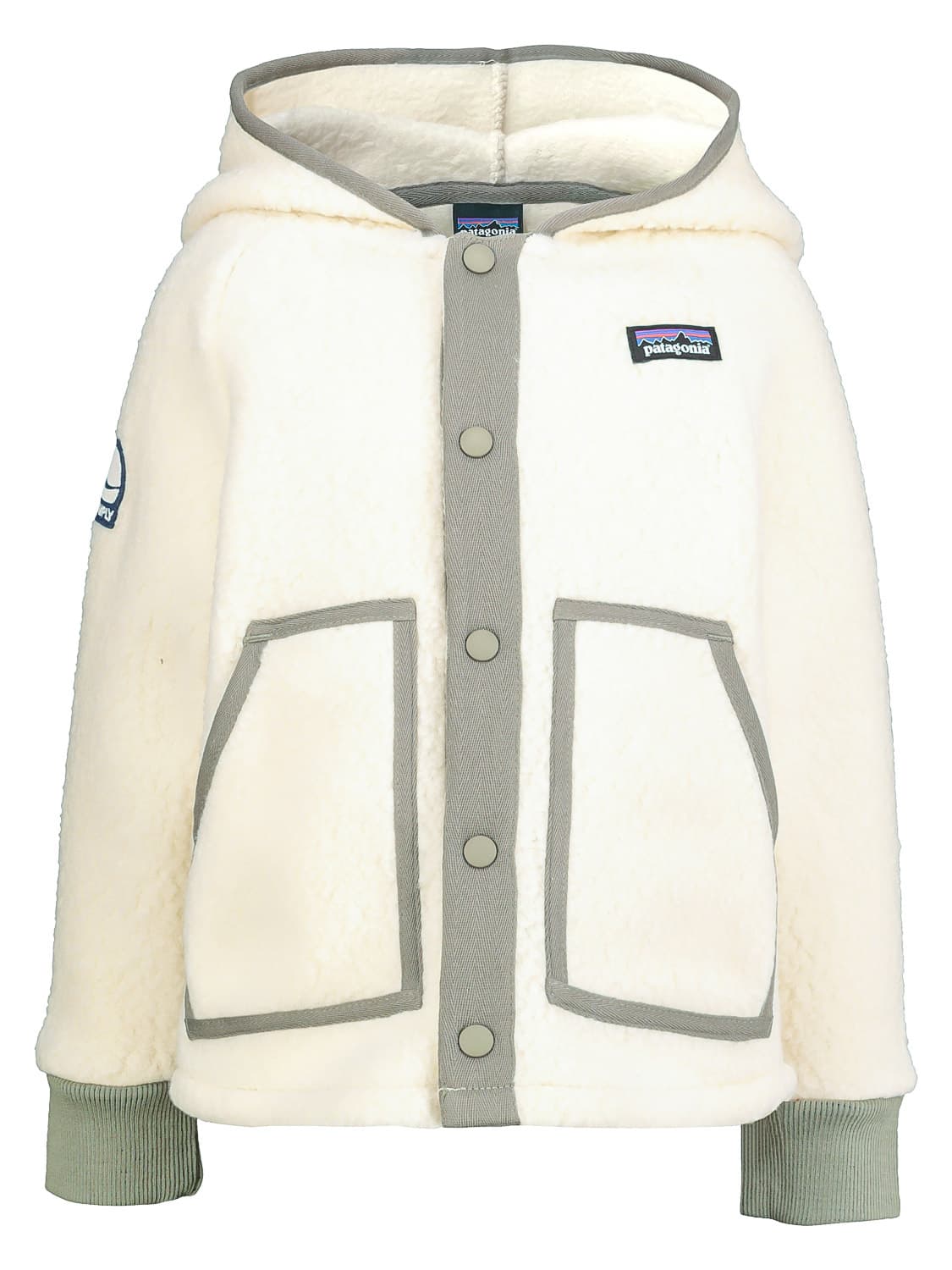 Patagonia Kids jacket Retro Pile White in White 6405395765-1.jpg | NICKIS.com