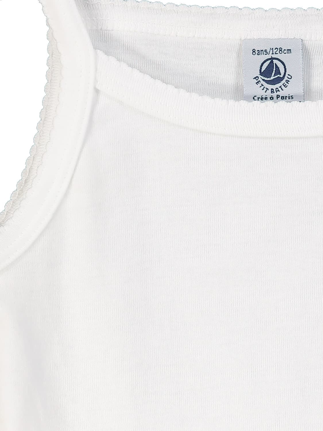 Petit Bateau Kids undershirt White in White 6405464483-6.jpg | NICKIS.com