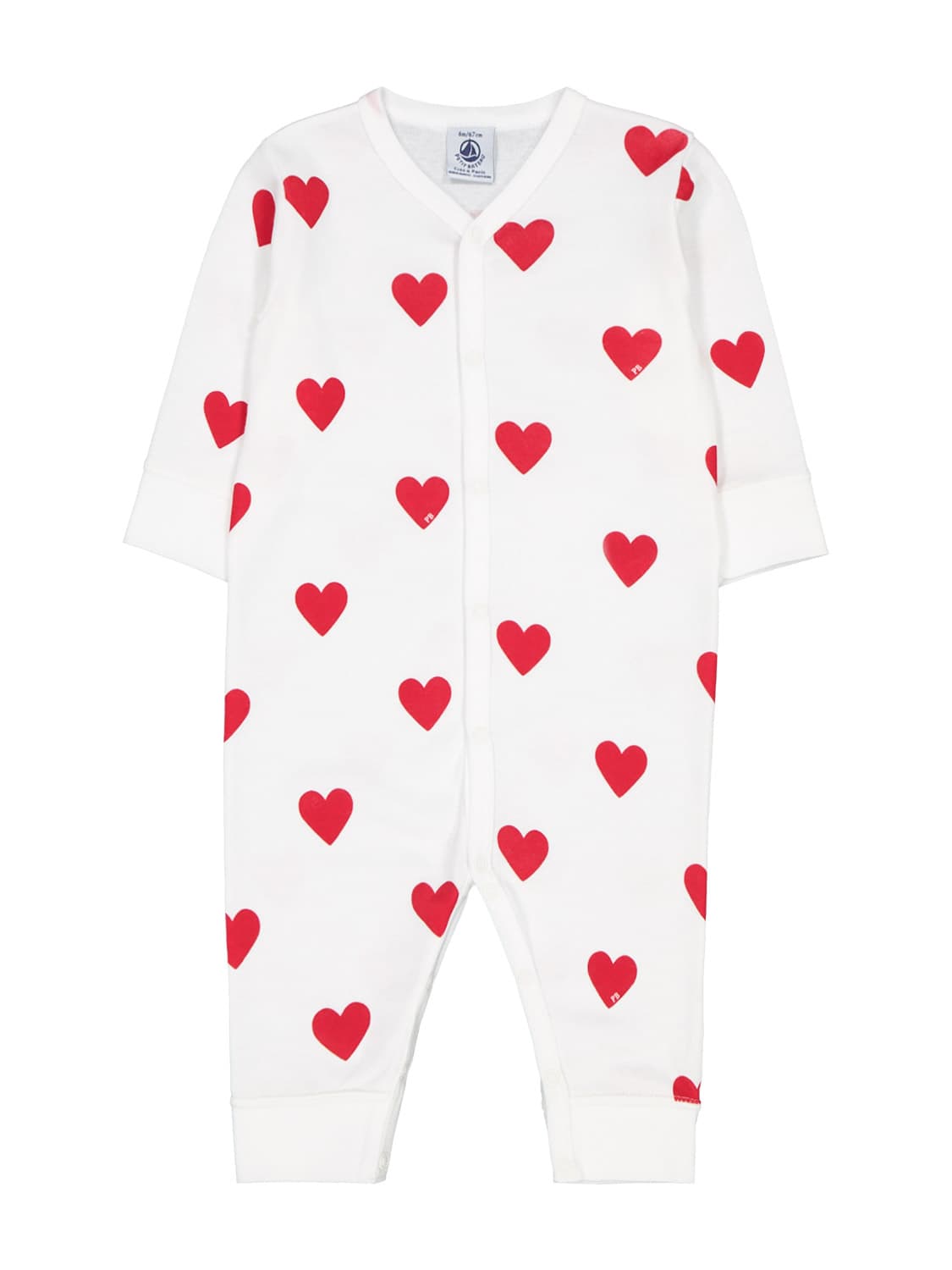 Petit Bateau Kids babygrow White in White 6405985484-1.jpg | NICKIS.com