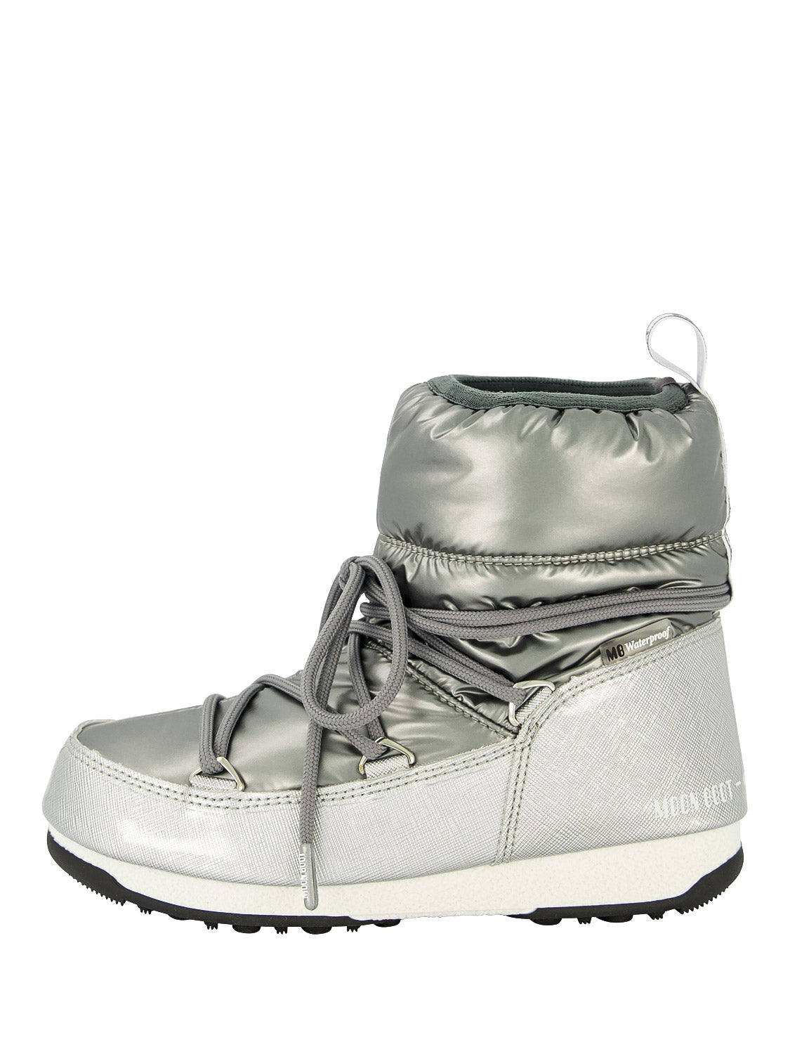 Moon Boot Kids Boots Low Pillow WP Silver in Silver 6409357454-1.jpg | NICKIS.com