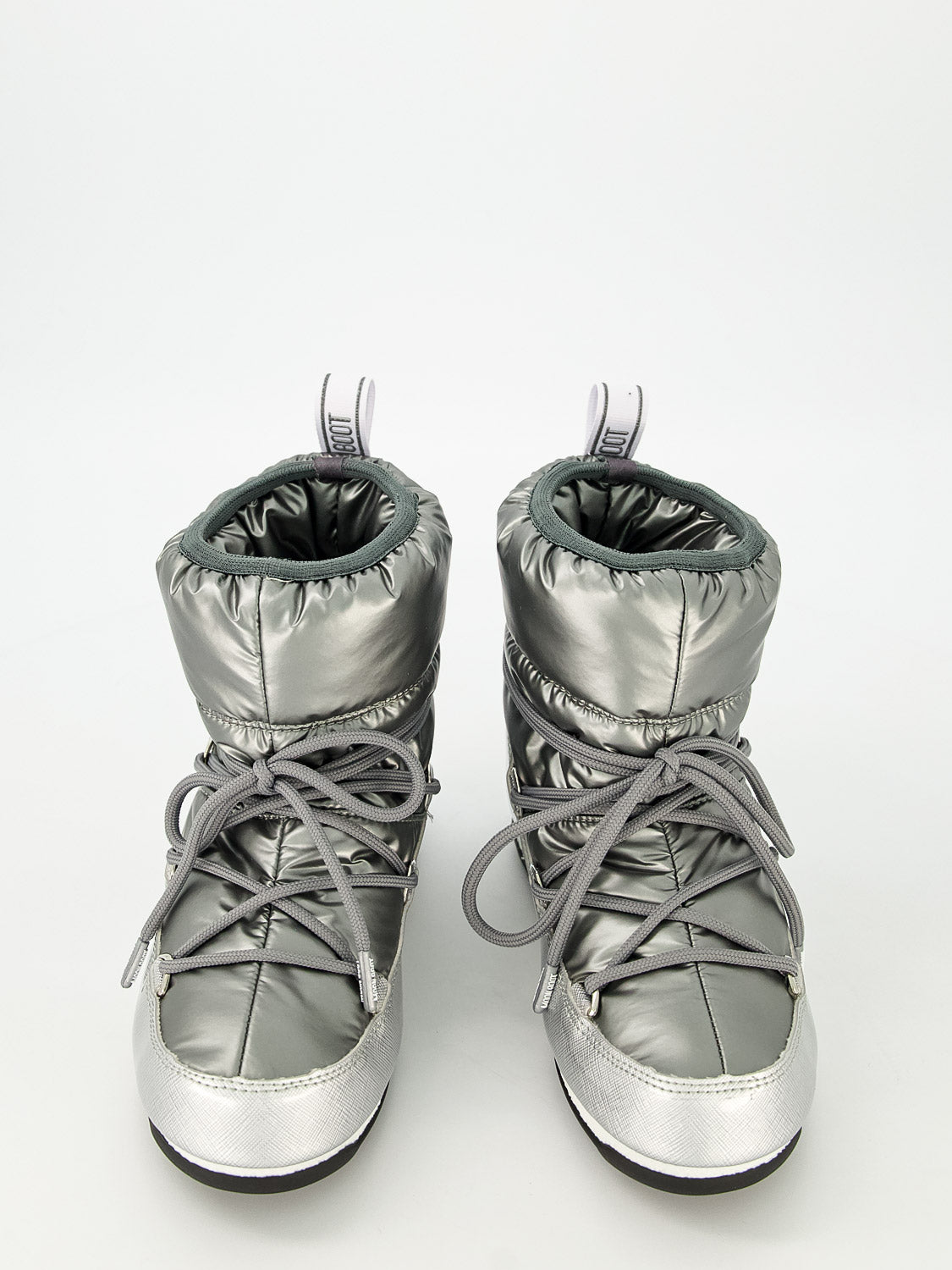 Moon Boot Kids Boots Low Pillow WP Silver in Silver 6409357454-4.jpg | NICKIS.com