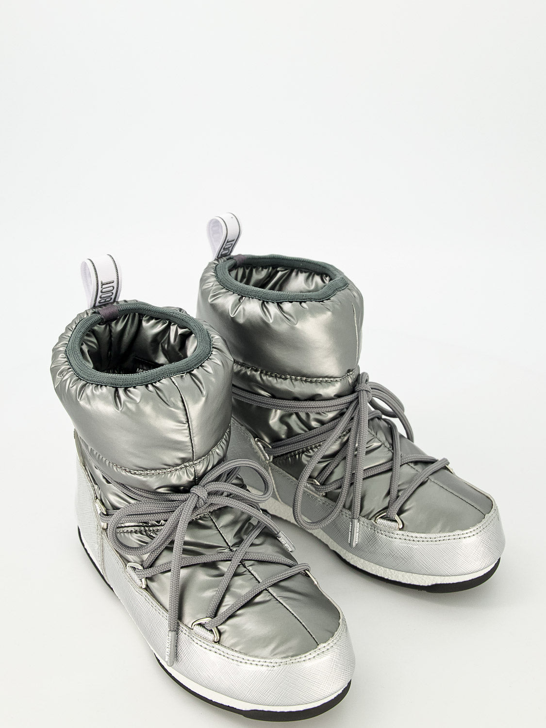 Moon Boot Kids Boots Low Pillow WP Silver in Silver 6409357454-5.jpg | NICKIS.com