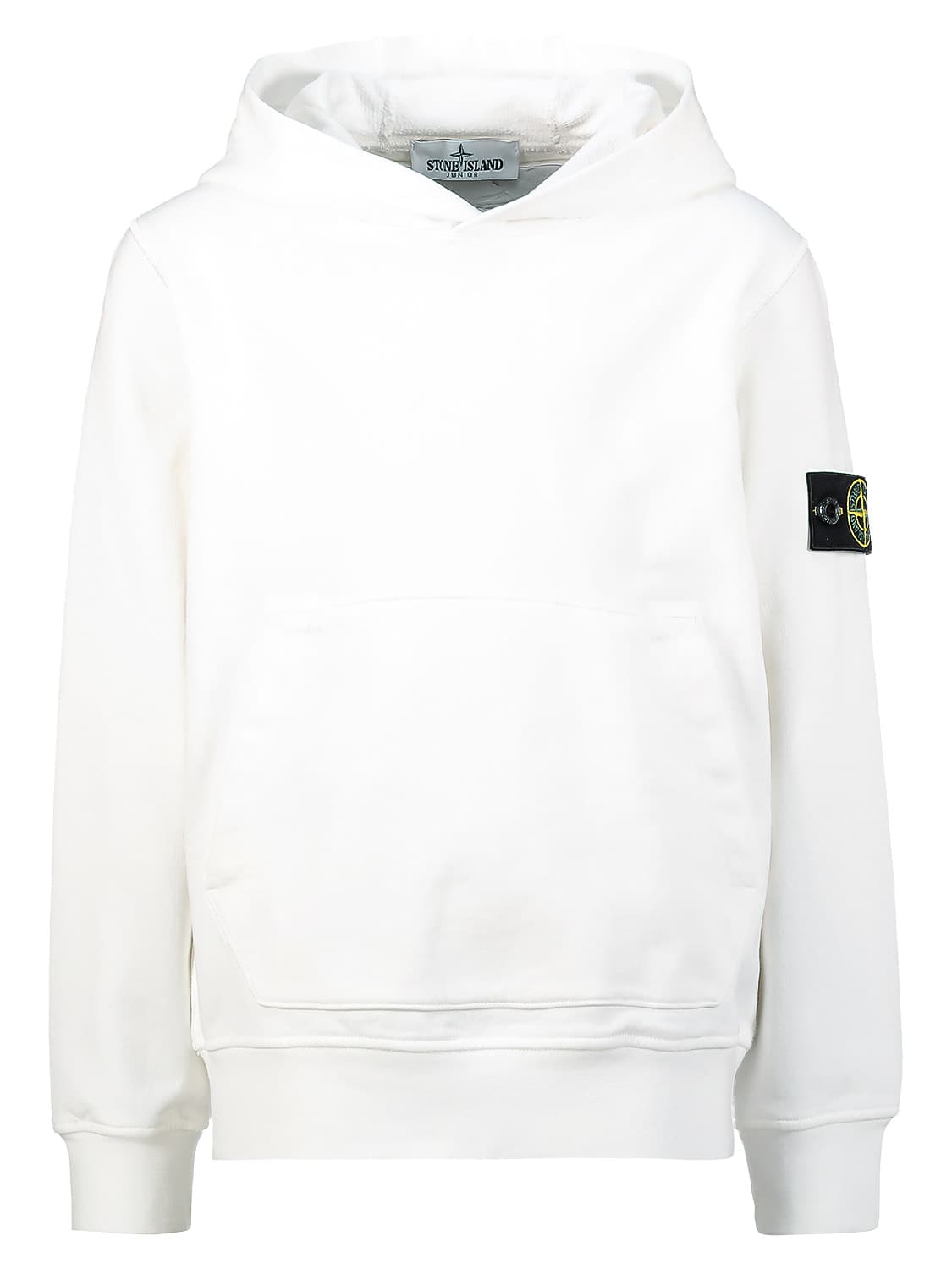 STONE ISLAND JUNIOR Kids hoodie White in White 6500839727-1.jpg | NICKIS.com