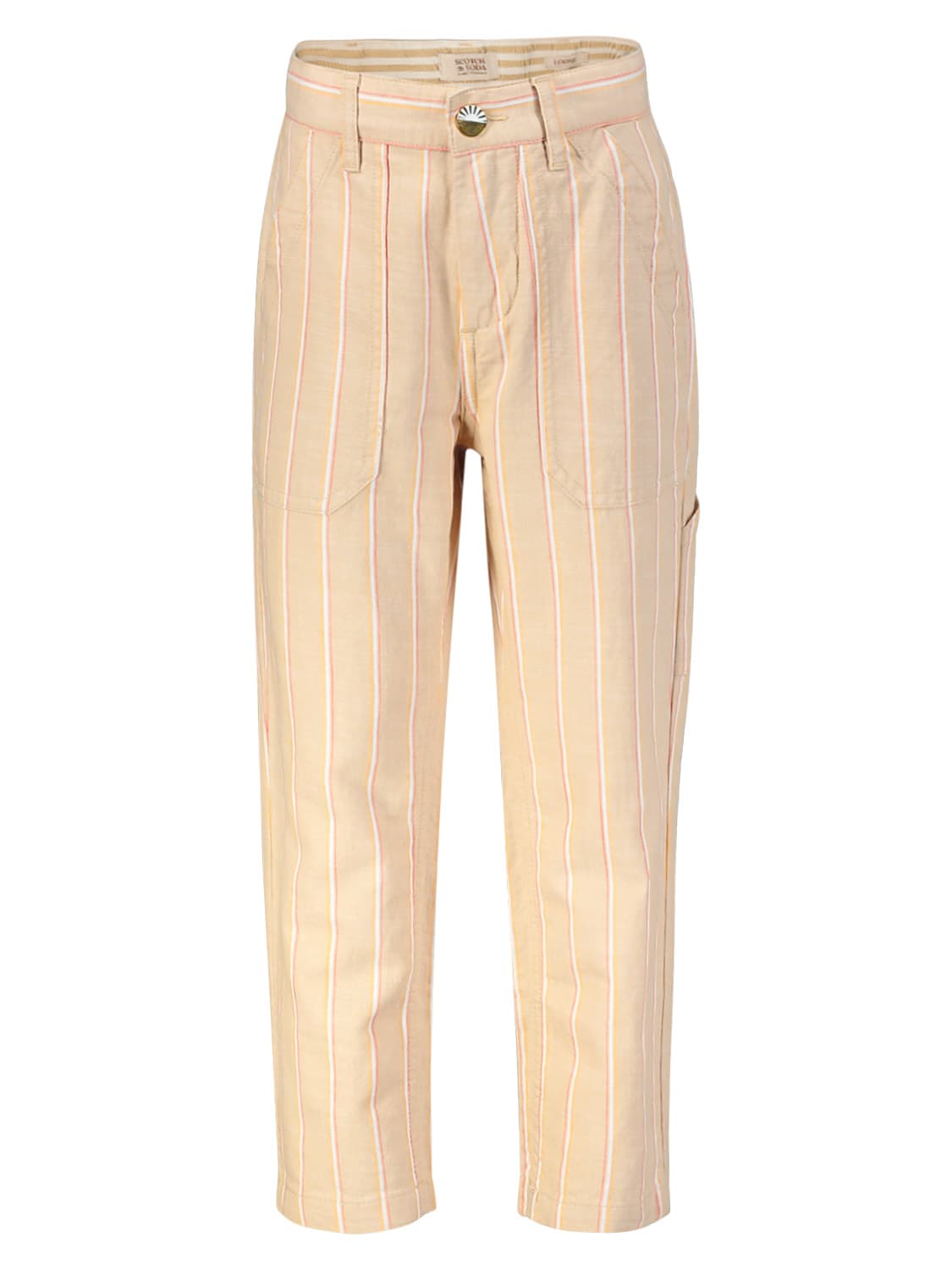 Scotch & Soda Kids pants Loose tapered fit Beige in Beige 6501460618-1.jpg | NICKIS.com