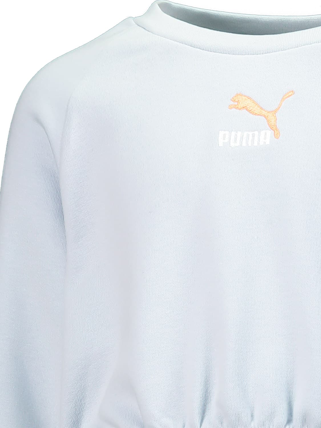 Puma Kids Sweatshirt GRL Cropped Crew G Blue in Blue 6502363024-5.jpg | NICKIS.com