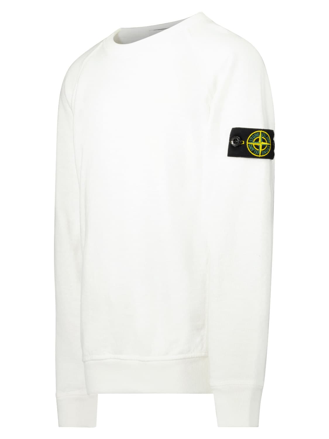 STONE ISLAND JUNIOR Kids Sweatshirt White in White 6502731582-4.jpg | NICKIS.com