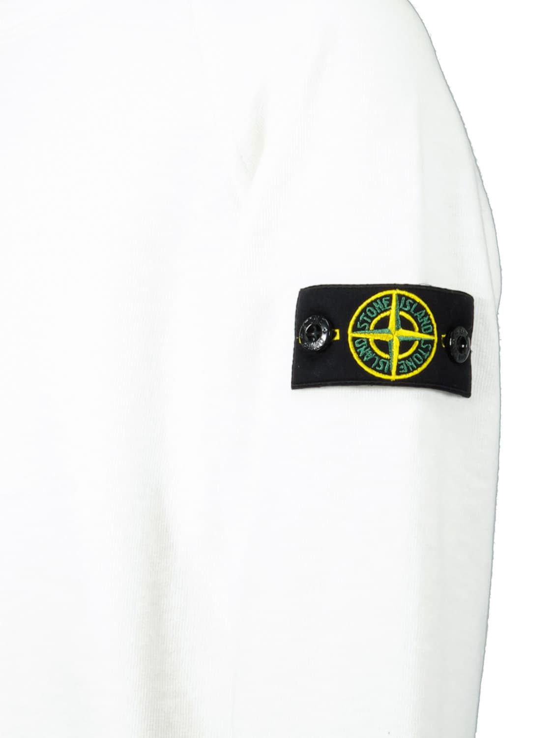 STONE ISLAND JUNIOR Kids Sweatshirt White in White 6502731582-6.jpg | NICKIS.com