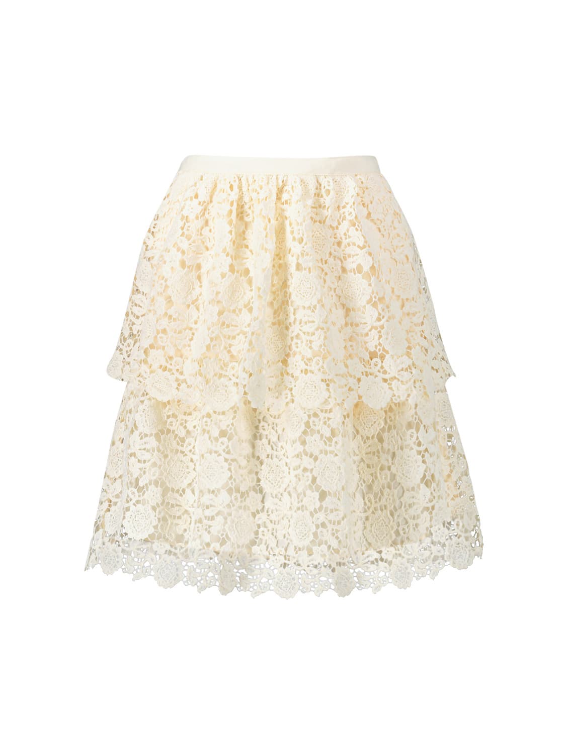 Self-Portrait Kids skirt Beige in Beige 6503649300-1.jpg | NICKIS.com