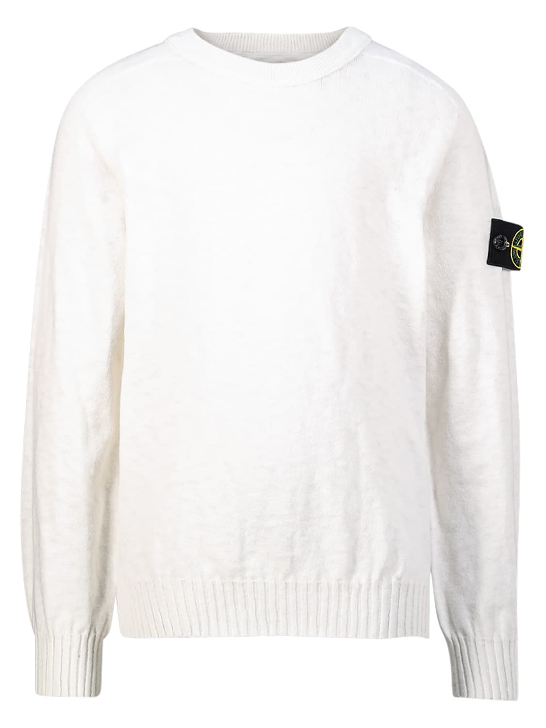 STONE ISLAND JUNIOR Kids Sweaters White in White 6503862651-1.jpg | NICKIS.com