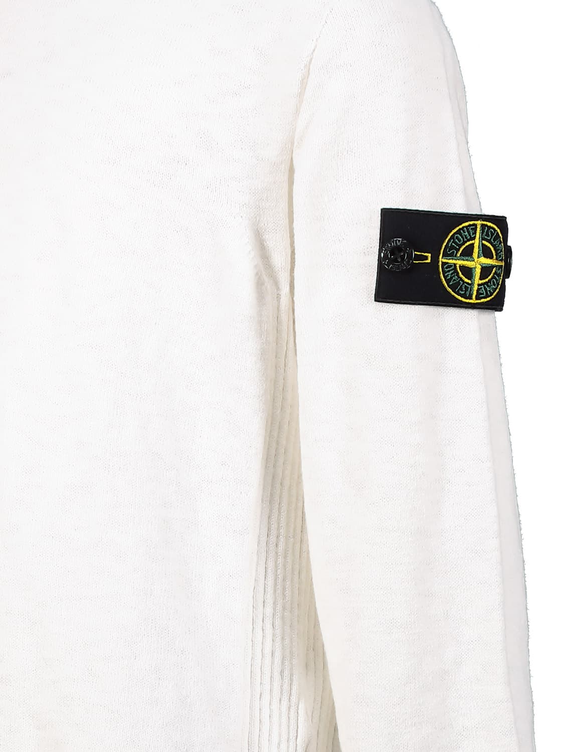 STONE ISLAND JUNIOR Kids Sweaters White in White 6503862651-6.jpg | NICKIS.com