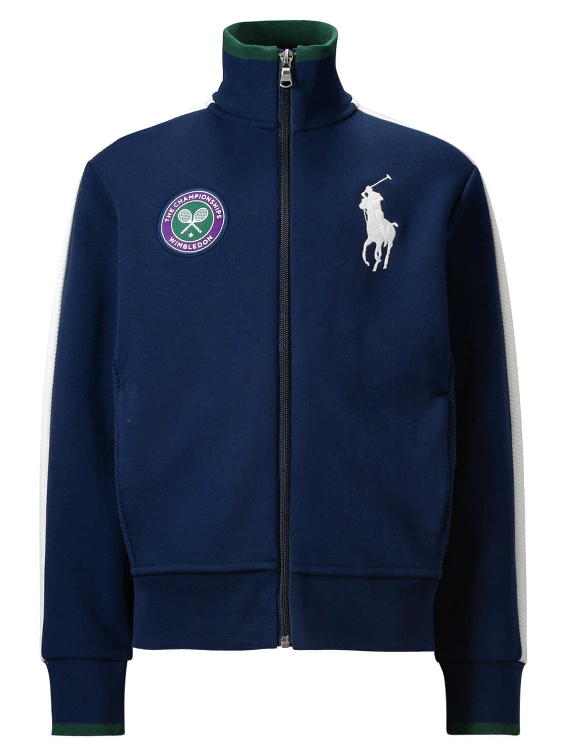 Polo Ralph Lauren Kids Sweat Jacket Wimbledon Collection Blue in Blue 6504277227-1.jpg | NICKIS.com