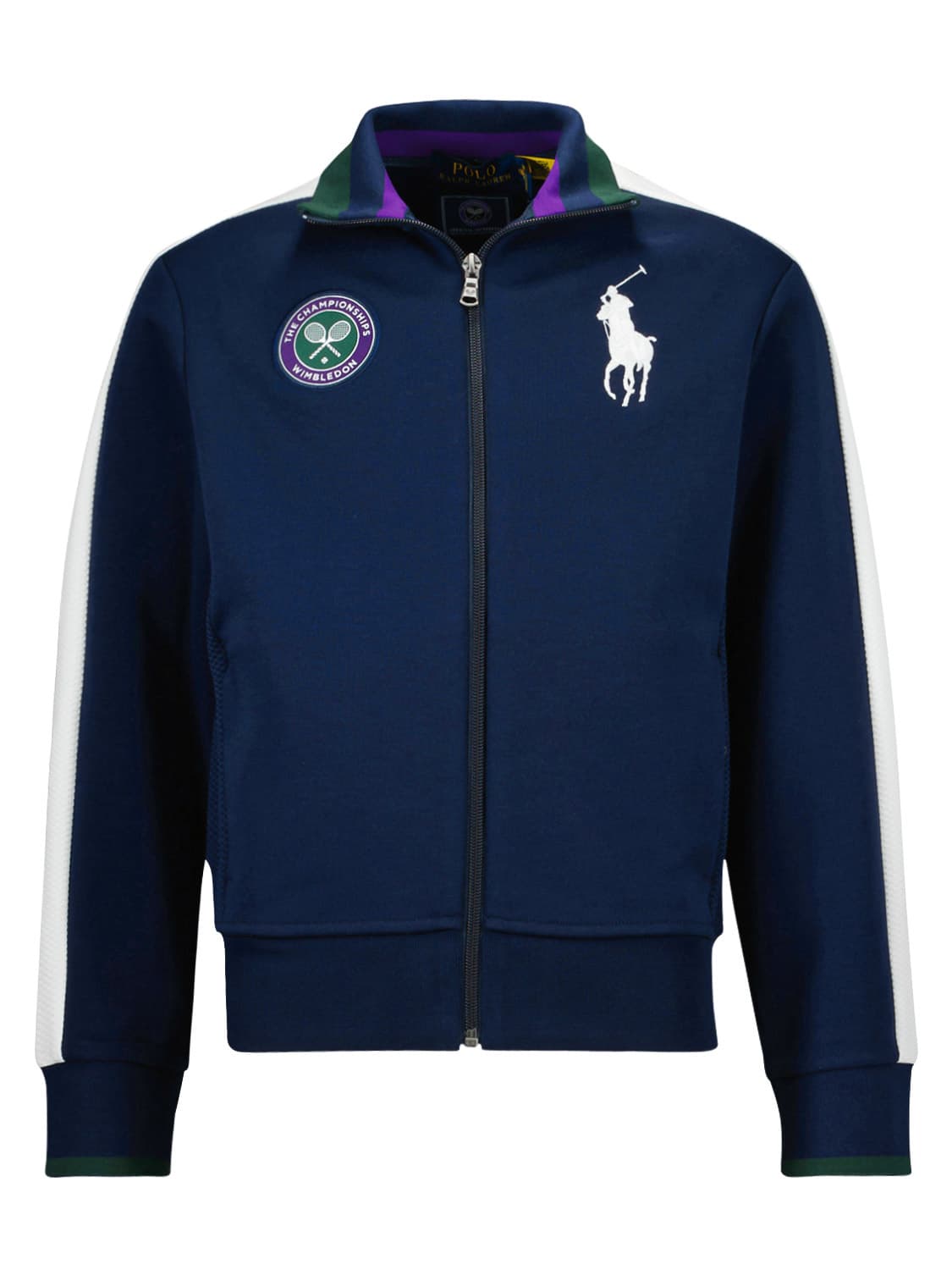 Polo Ralph Lauren Kids Sweat Jacket Wimbledon Collection Blue in Blue 6504277227-7.jpg | NICKIS.com