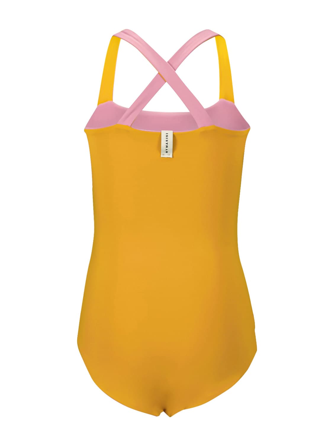 MYMARINI Kids swimsuit Easybody Mini Uv 50+ Yellow in Yellow 6504479594-6.jpg | NICKIS.com