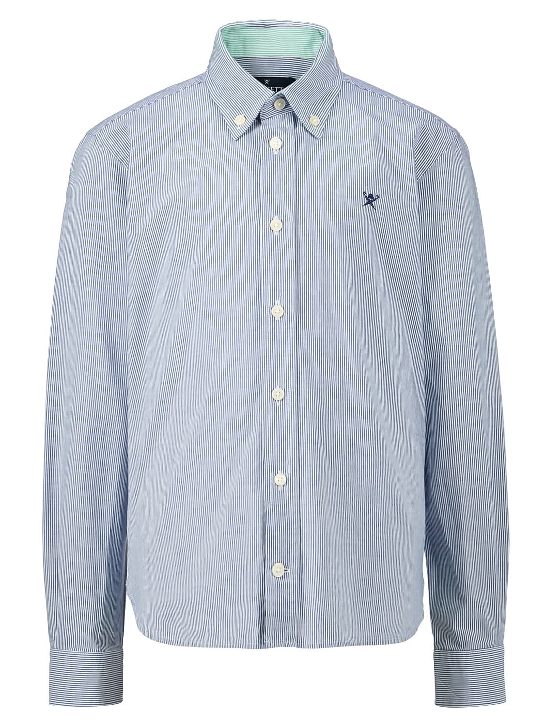 Hackett London Kids shirt Essential Stripe Blue in Blue 6504936916-1.jpg | NICKIS.com