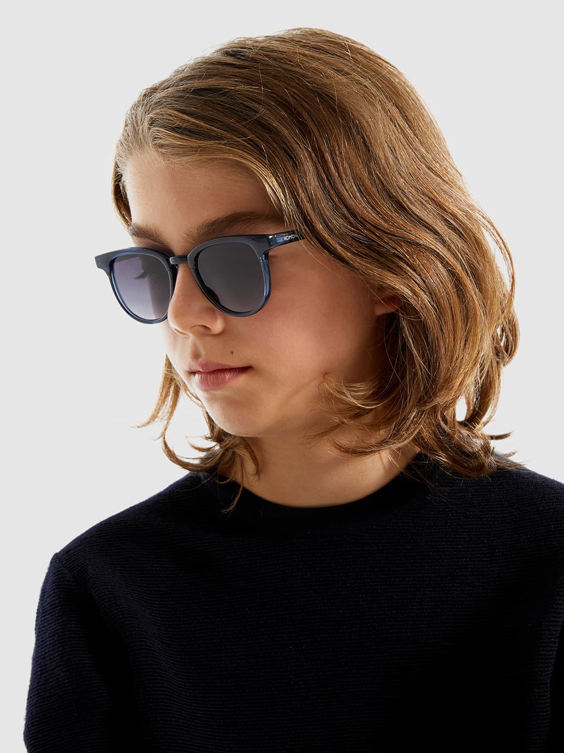 KOMONO Kids Sunglasses Francis Teens Navy Blue in Blue 6505554992-8.jpg | NICKIS.com