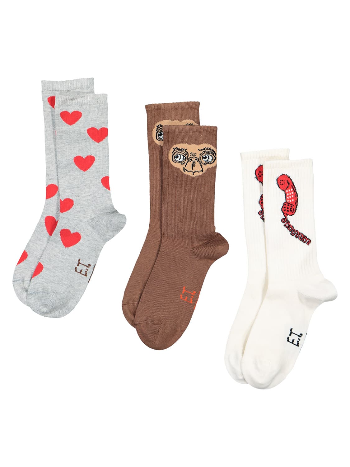 Mini Rodini Kids socks E.T. Capsule Grey in Grey 6507087364-1.jpg | NICKIS.com