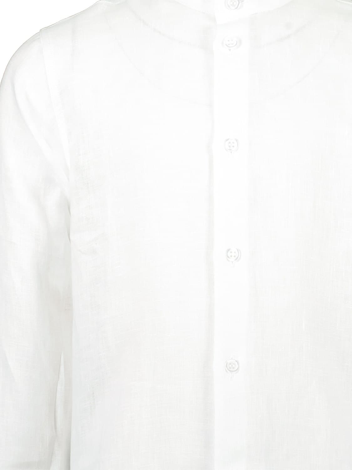 Dal Lago Kids shirt Linen Syd White in White 6507964706-5.jpg | NICKIS.com