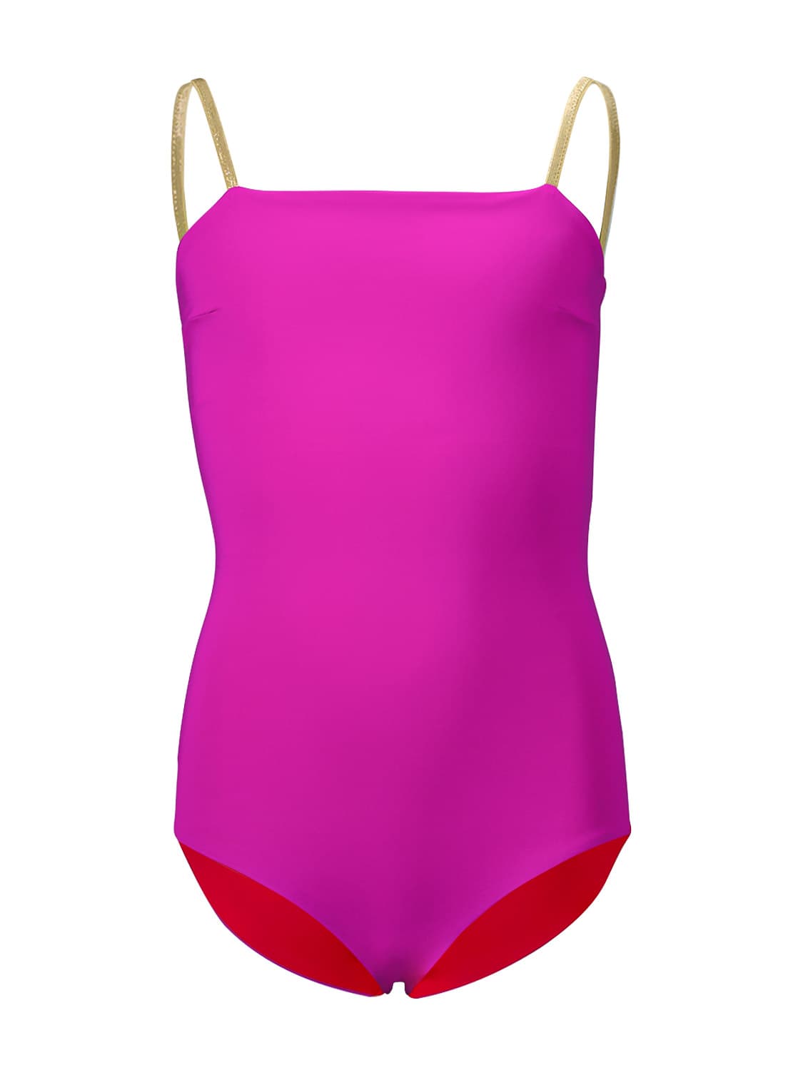 MYMARINI Kids swimsuit Easybody Shine Teens Uv 50+ Red in Red 6508133950-1.jpg | NICKIS.com