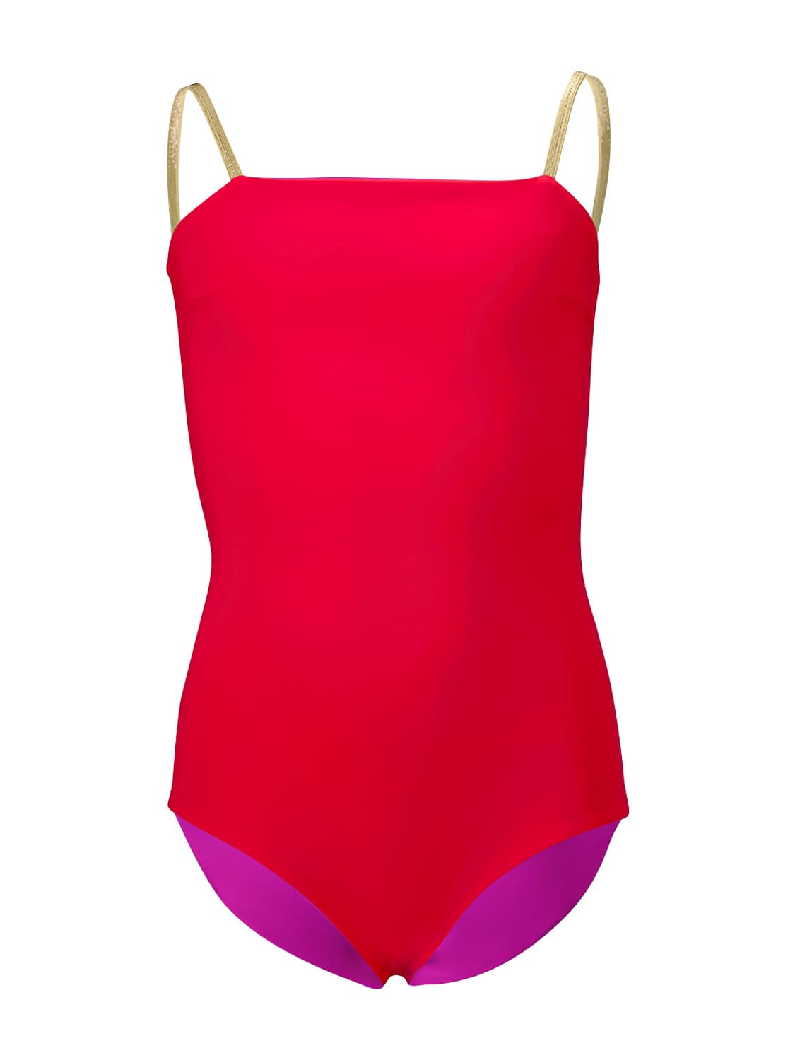 MYMARINI Kids swimsuit Easybody Shine Teens Uv 50+ Red in Red 6508133950-5.jpg | NICKIS.com