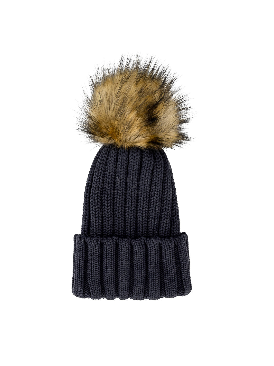 Catya Kids beanie Faux Fur Merino Wool Grey in Grey 6600471463-1.jpg | NICKIS.com