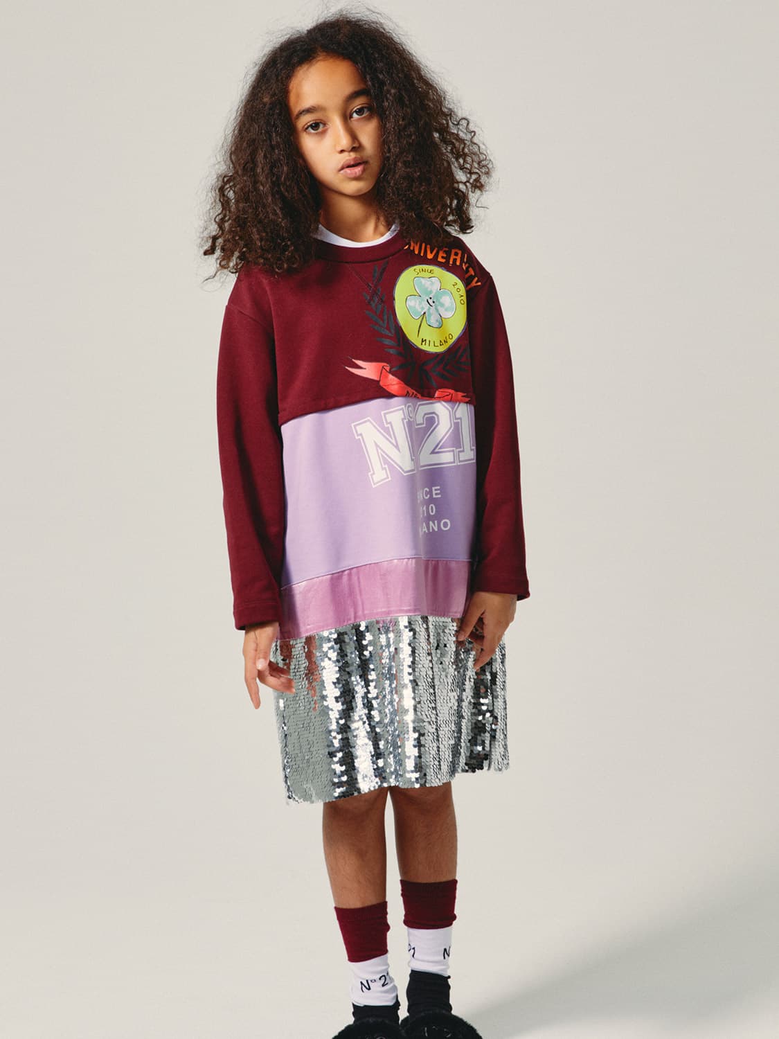 N°21 Kids dress Purple in Purple 6600558948-2.jpg | NICKIS.com