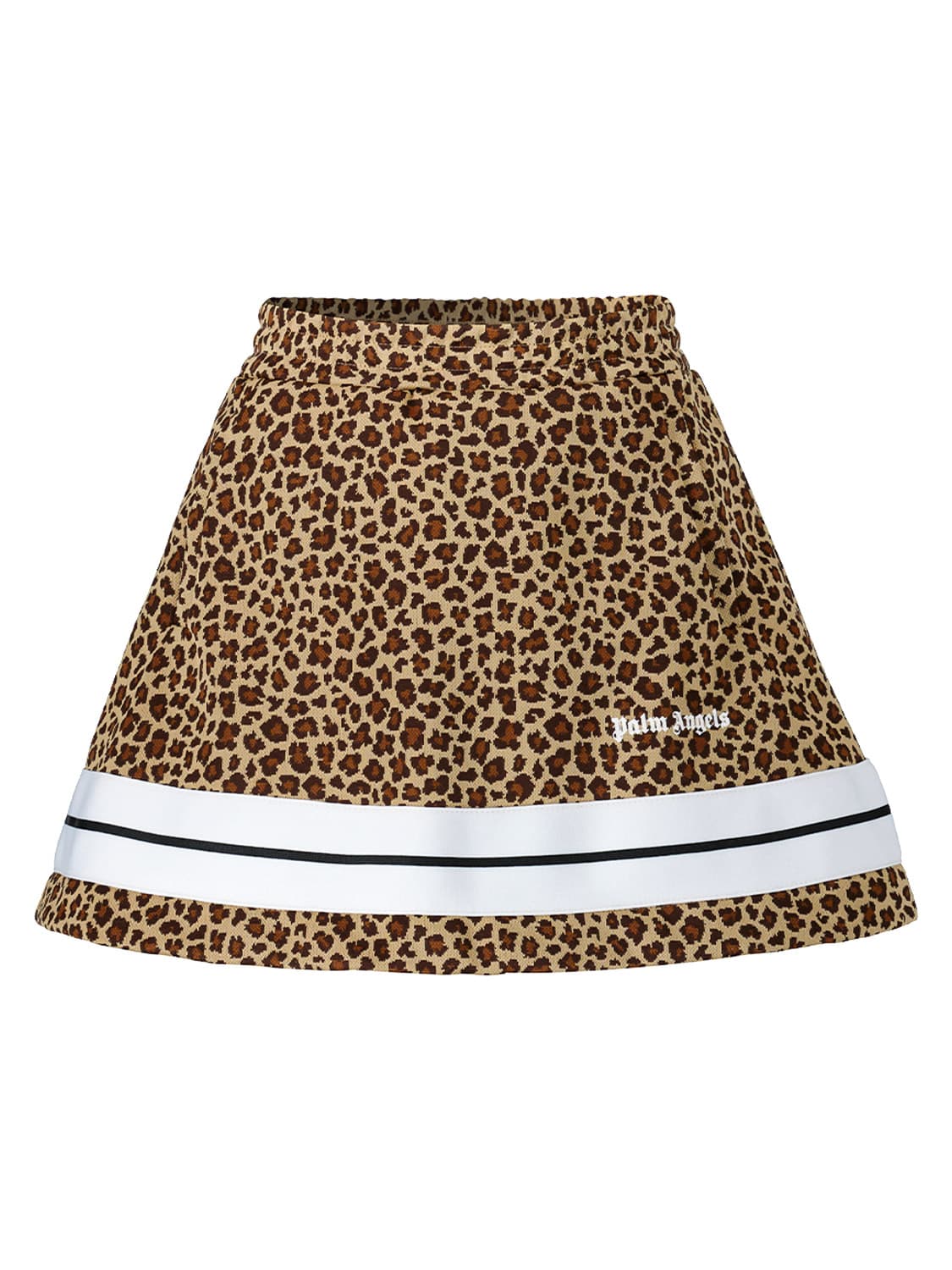 Palm Angels Kids Miniskirt Animalier Track Beige in Beige 6600737407-1.jpg | NICKIS.com