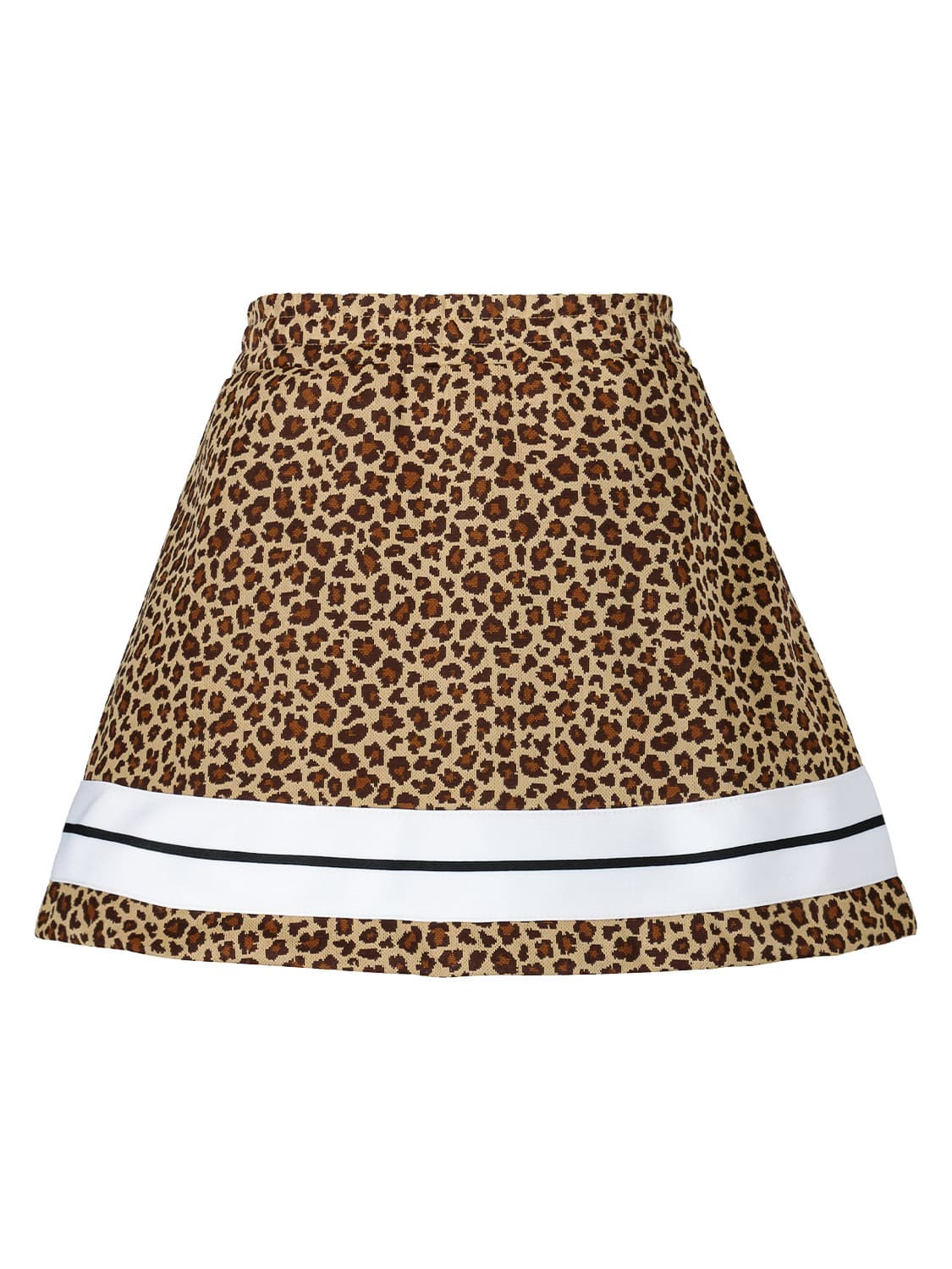 Palm Angels Kids Miniskirt Animalier Track Beige in Beige 6600737407-4.jpg | NICKIS.com