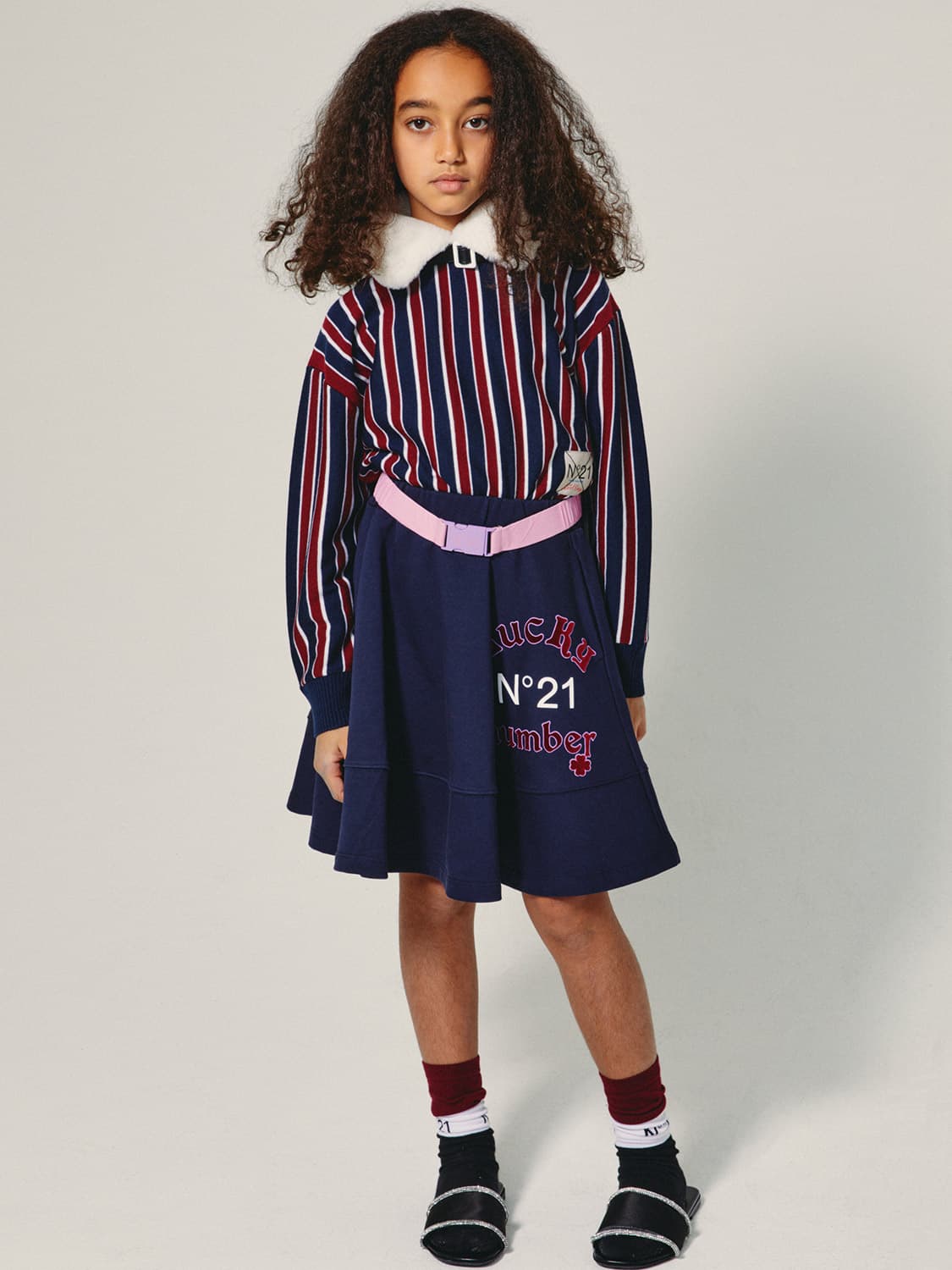 N°21 Kids Sweaters Blue in Blue 6600926297-2.jpg | NICKIS.com