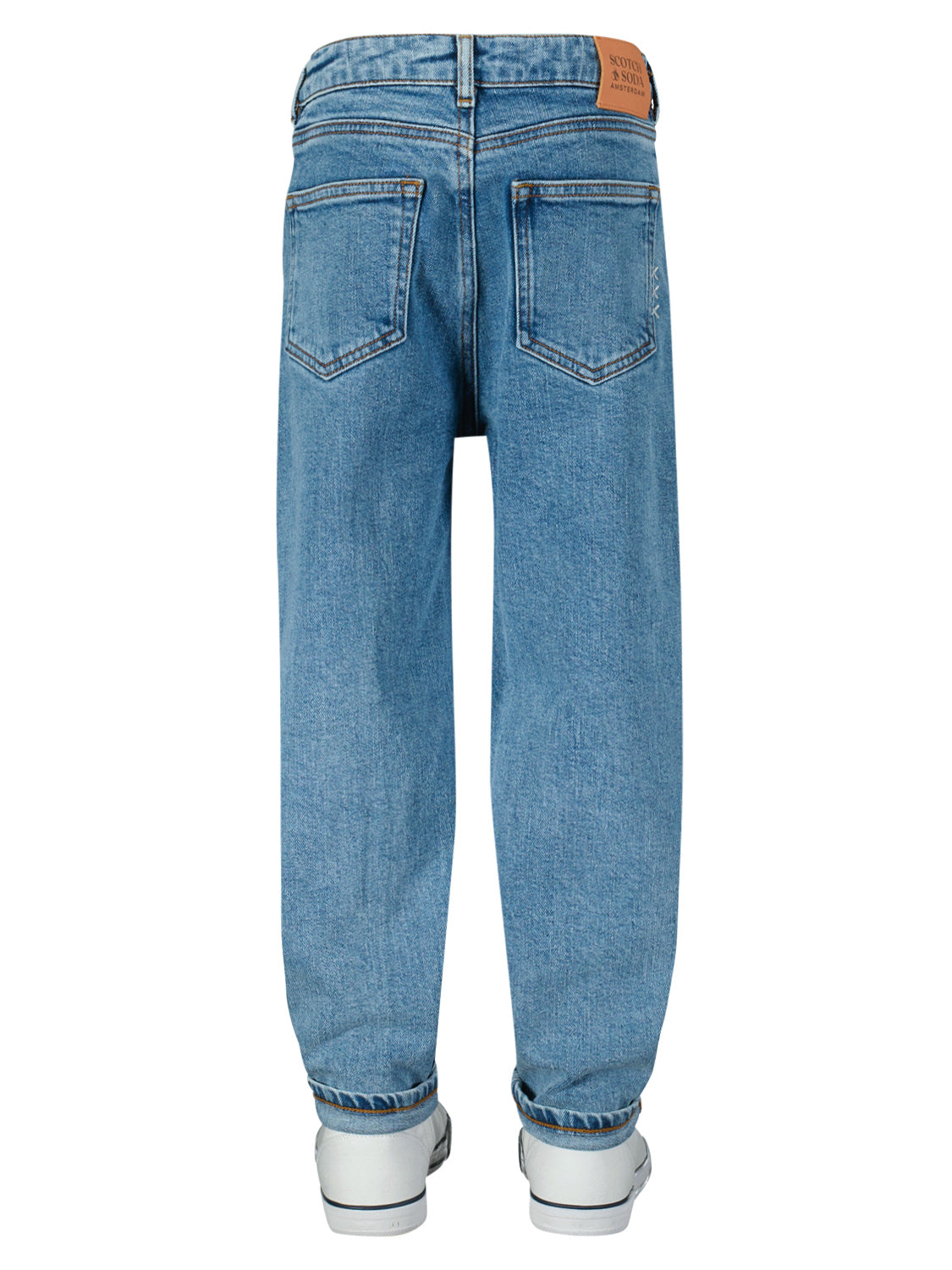 Scotch & Soda Kids jeans The Tide balloon fit jeans — Intergalactic Blue in Blue 6600957486-6.jpg | NICKIS.com